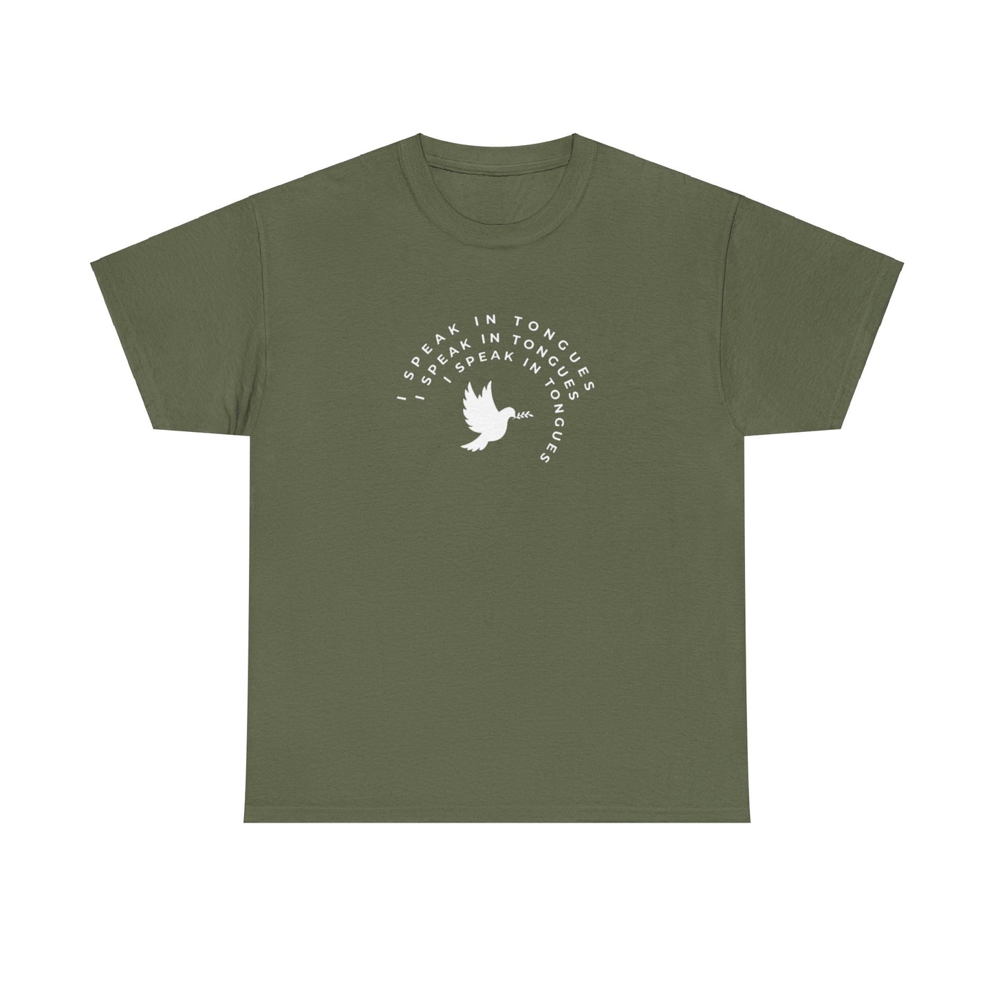 Speak In Tongues White Dove Unisex Cotton T-Shirt