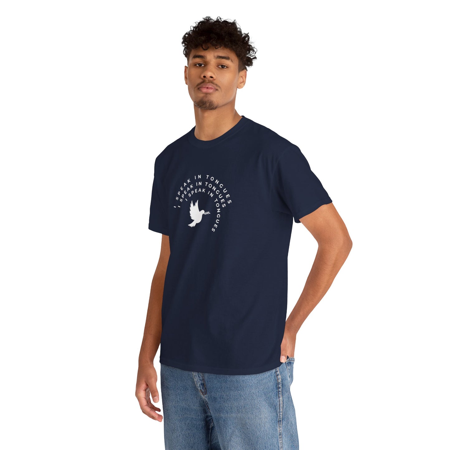 Speak In Tongues White Dove Unisex Cotton T-Shirt