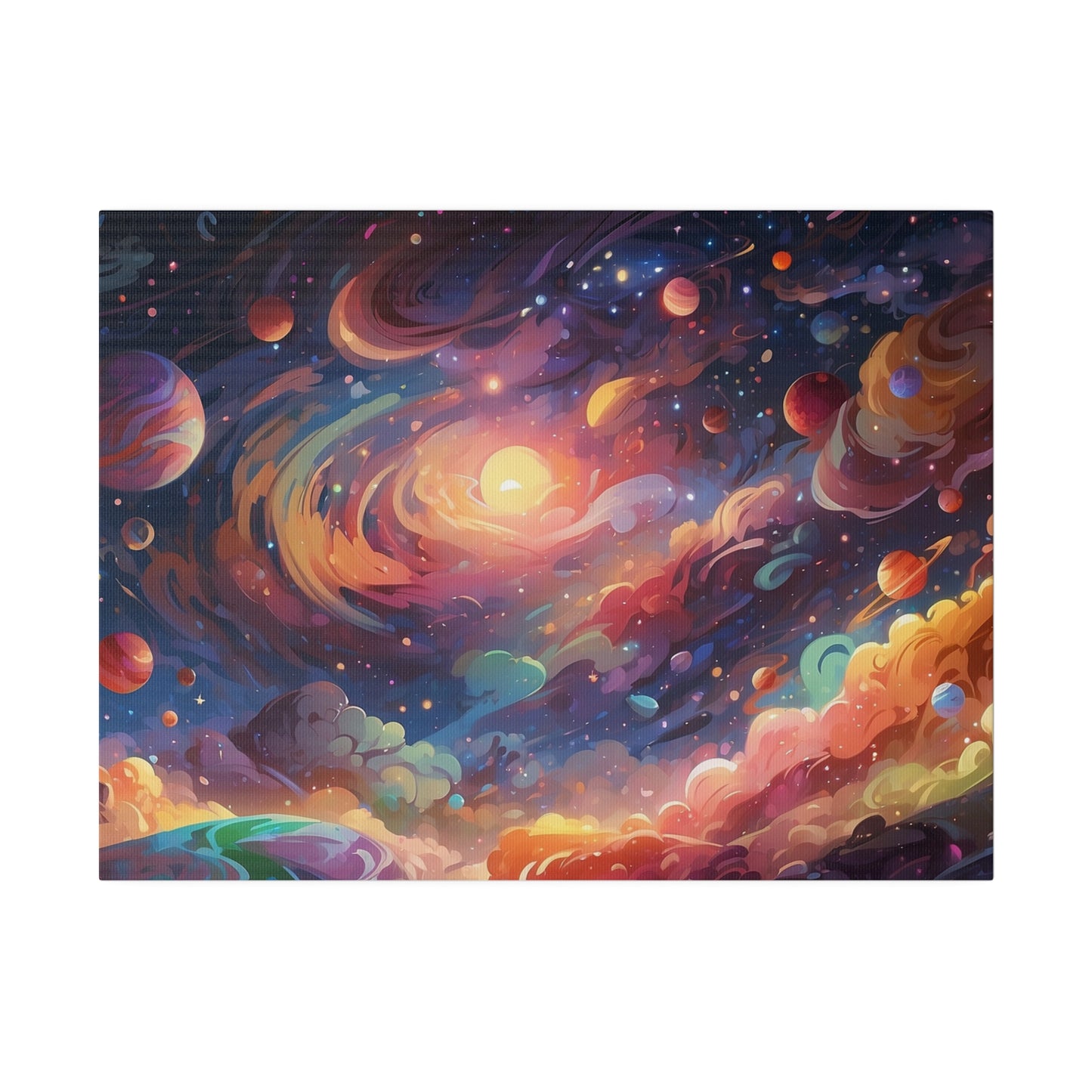 Glorious Galaxy Original Art Matte Canvas