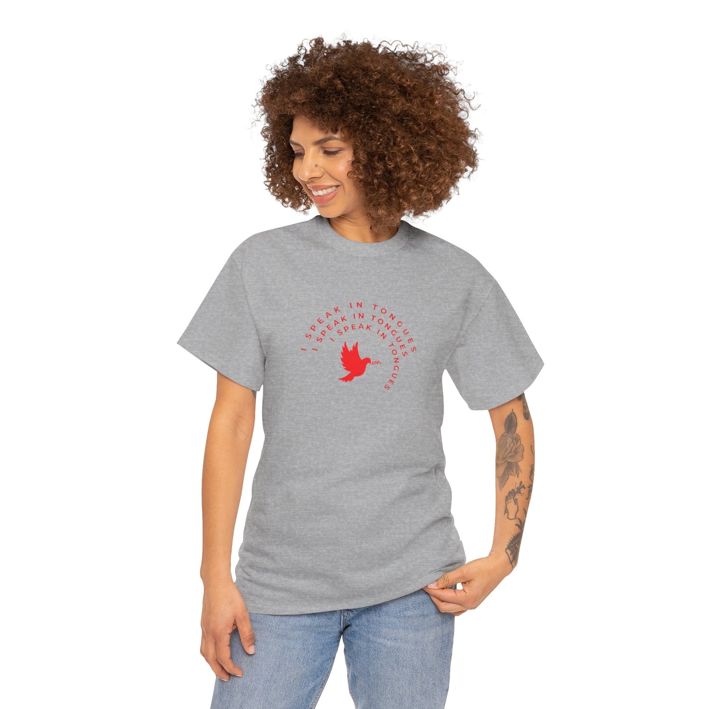 Speak In Tongues Red Dove Unisex Cotton T-Shirt
