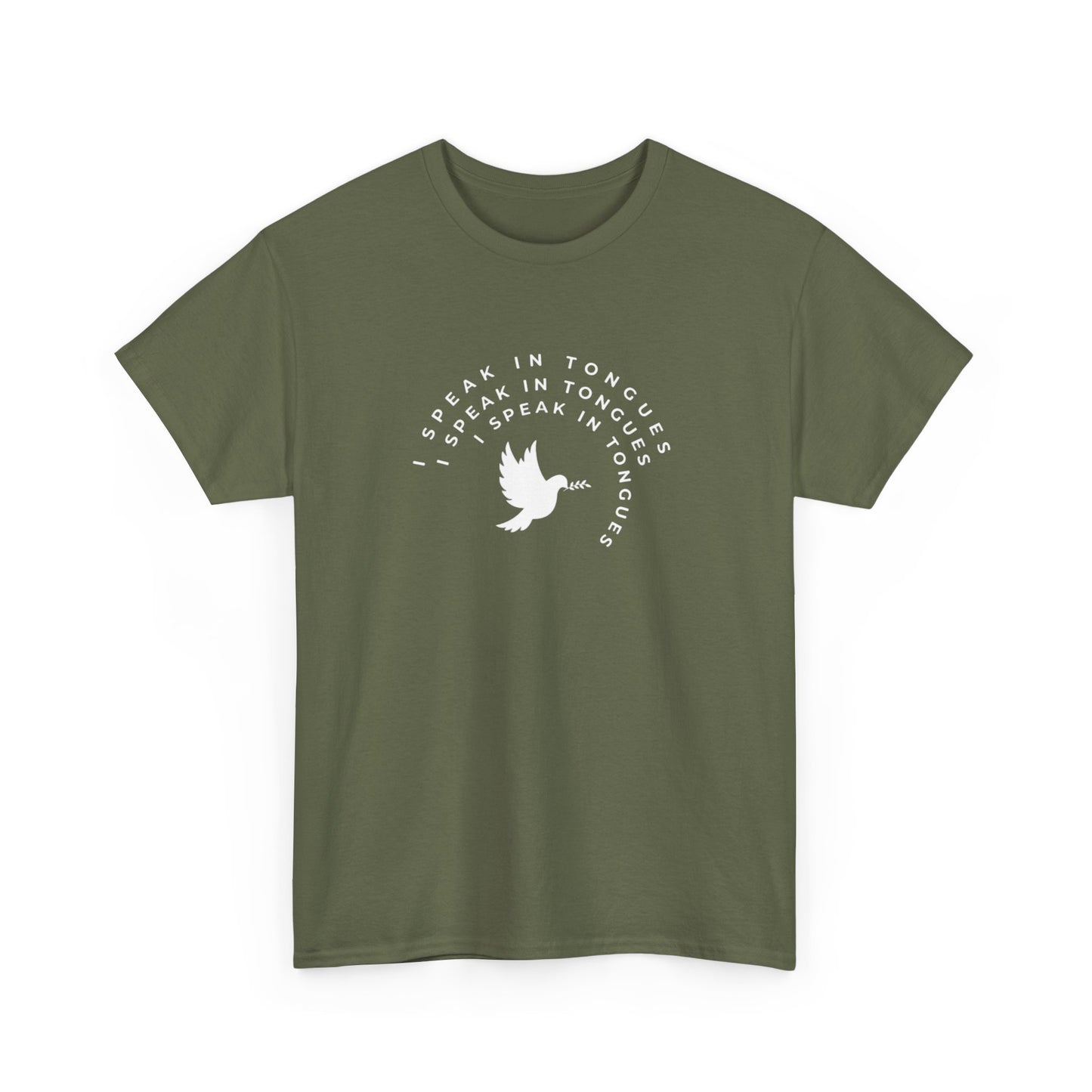 Speak In Tongues White Dove Unisex Cotton T-Shirt