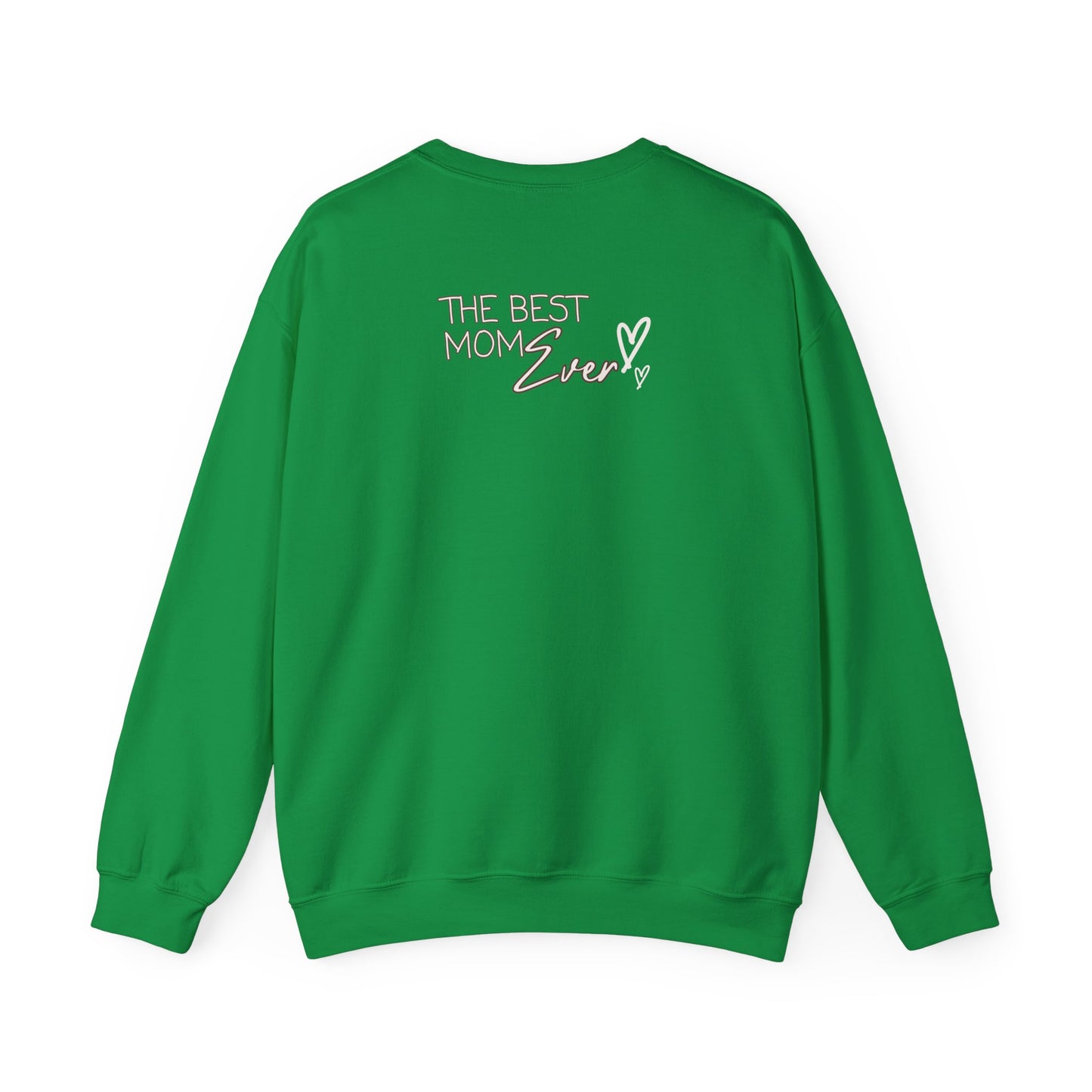 Best Mom Ever Hearts Heavy Blend™ Crewneck Sweatshirt