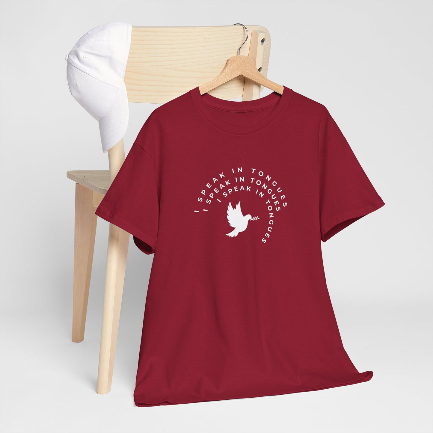 Speak In Tongues White Dove Unisex Cotton T-Shirt