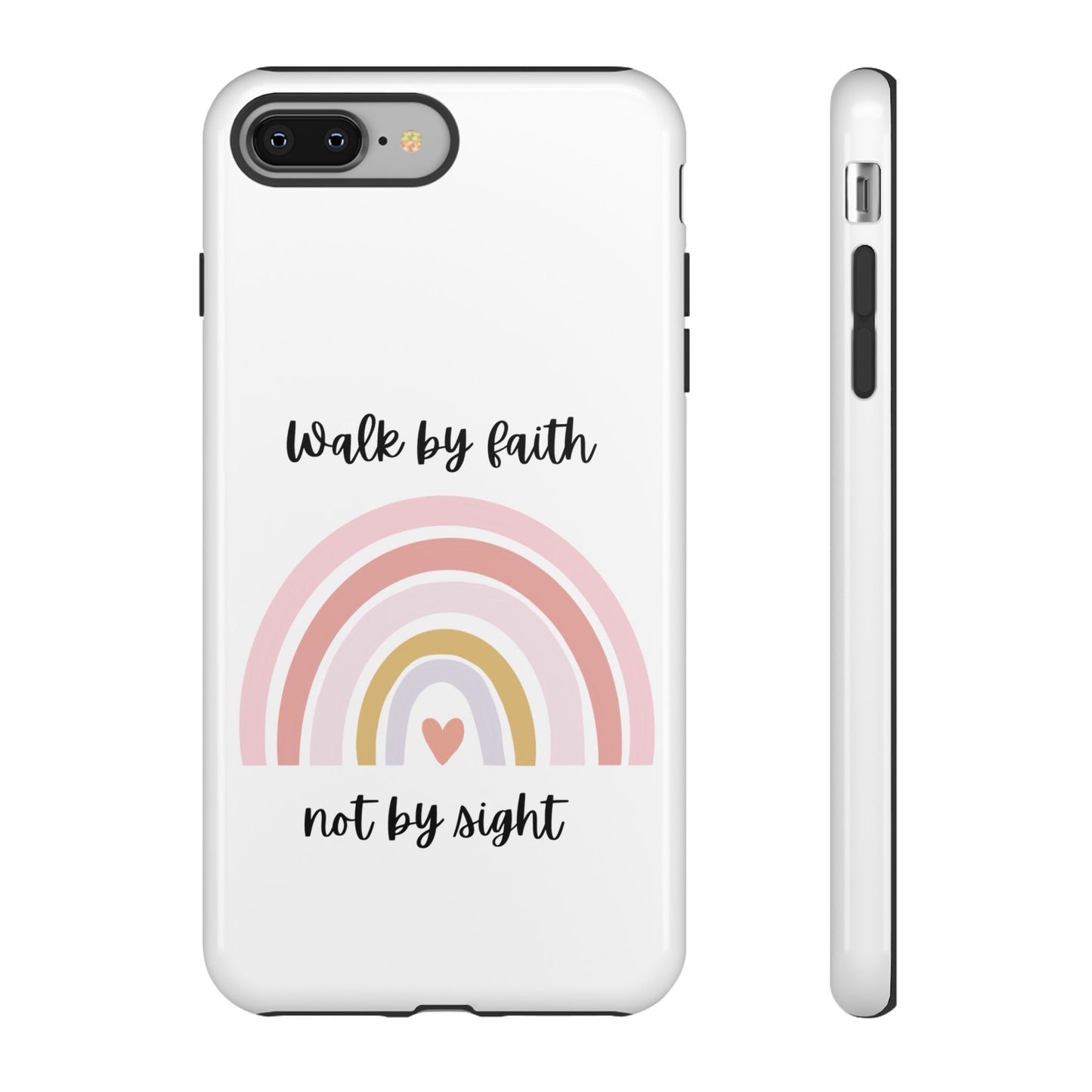 Walk By Faith Rainbow Phone Case