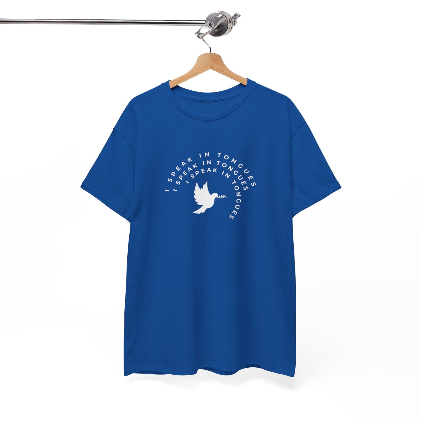 Speak In Tongues White Dove Unisex Cotton T-Shirt