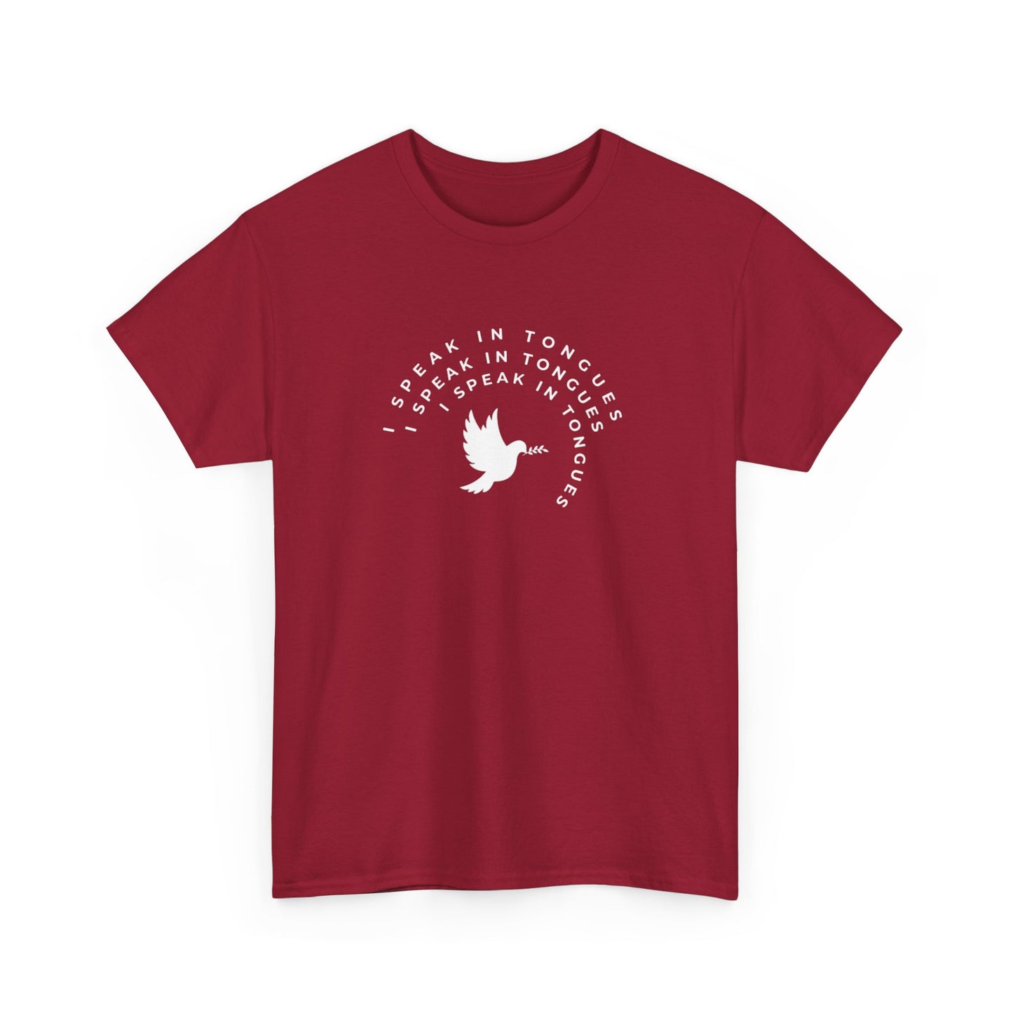 Speak In Tongues White Dove Unisex Cotton T-Shirt