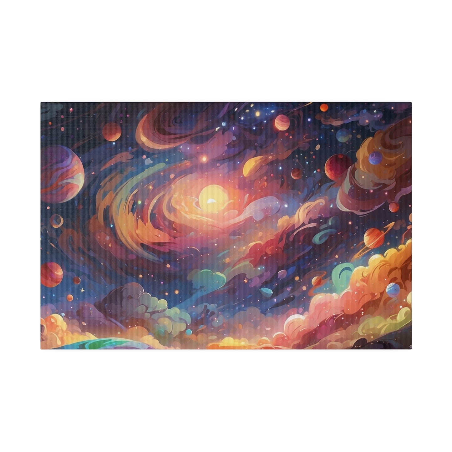 Glorious Galaxy Original Art Matte Canvas