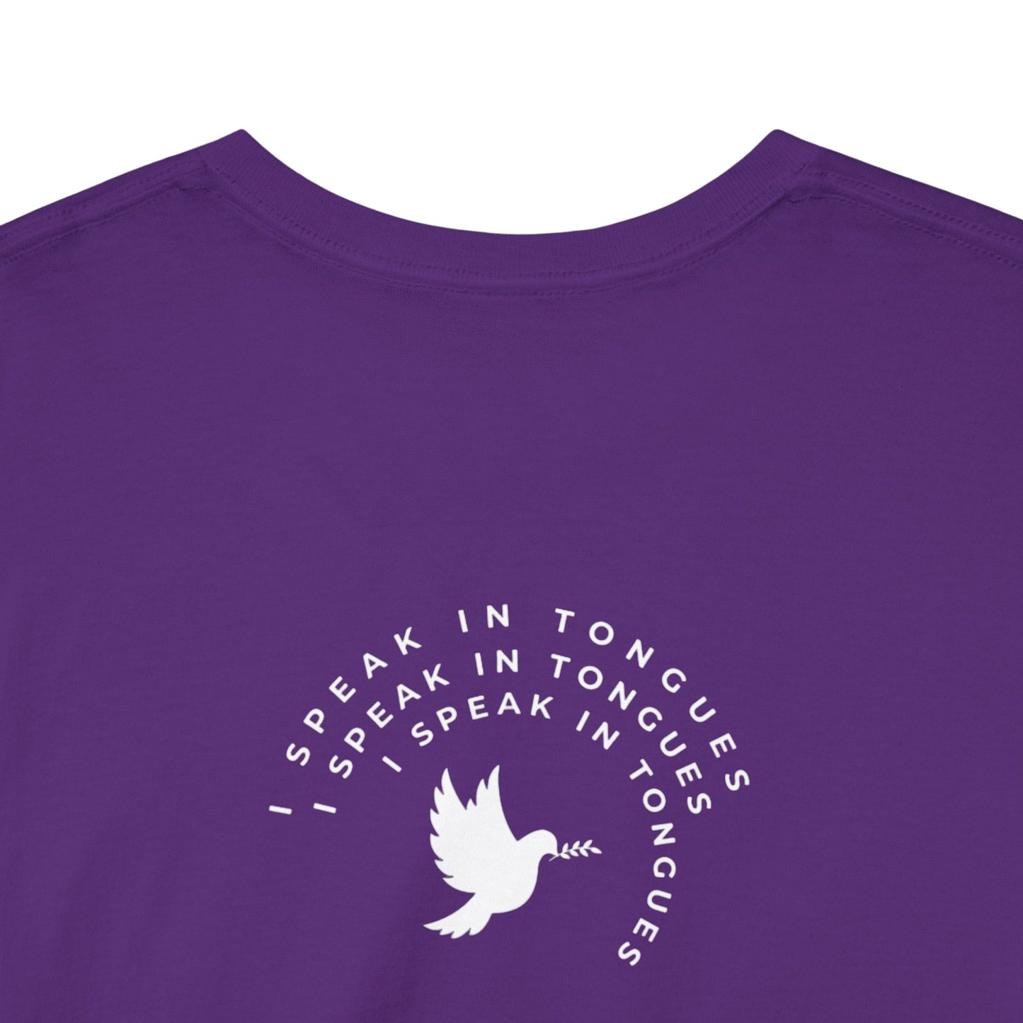 Speak In Tongues White Dove Unisex Cotton T-Shirt