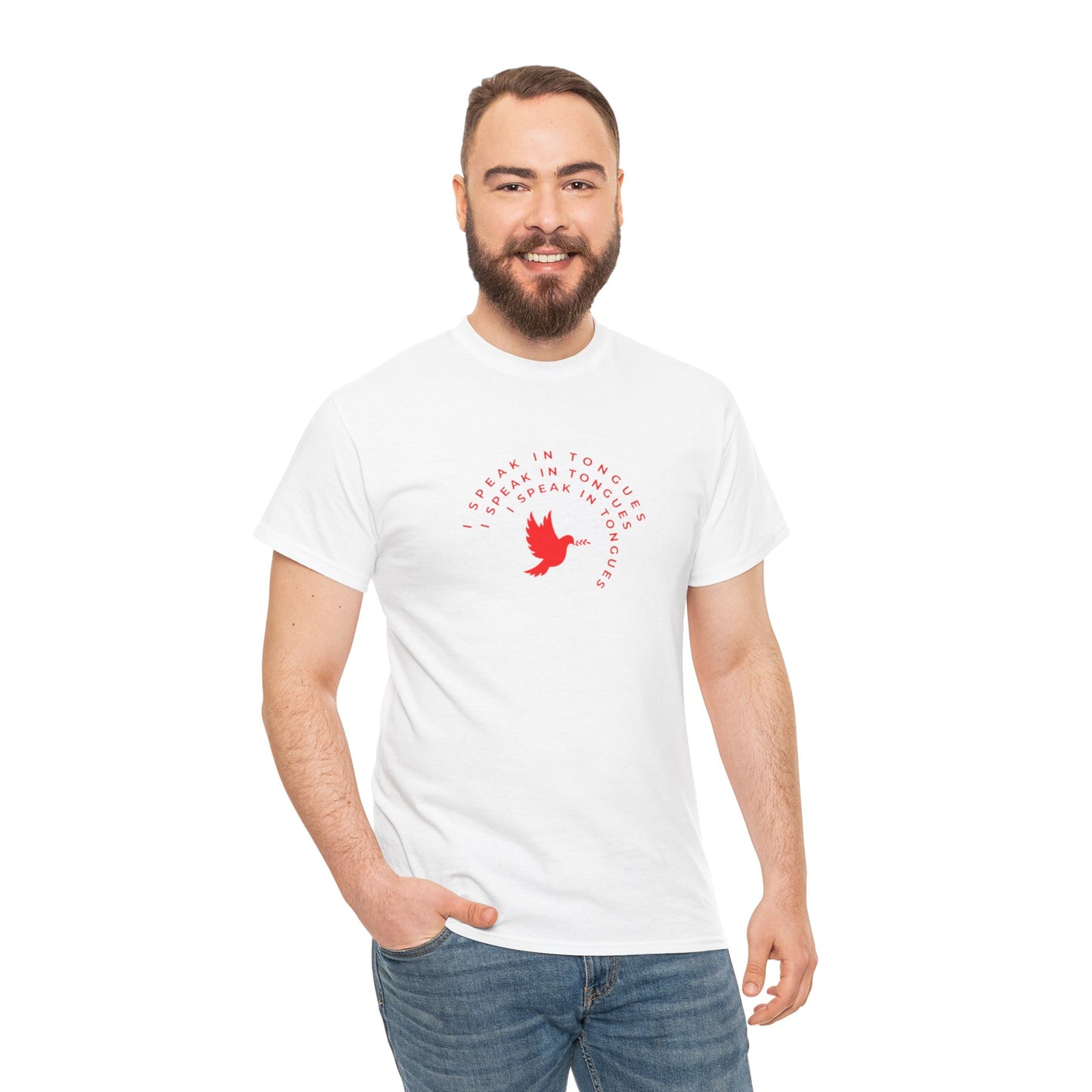 Speak In Tongues Red Dove Unisex Cotton T-Shirt