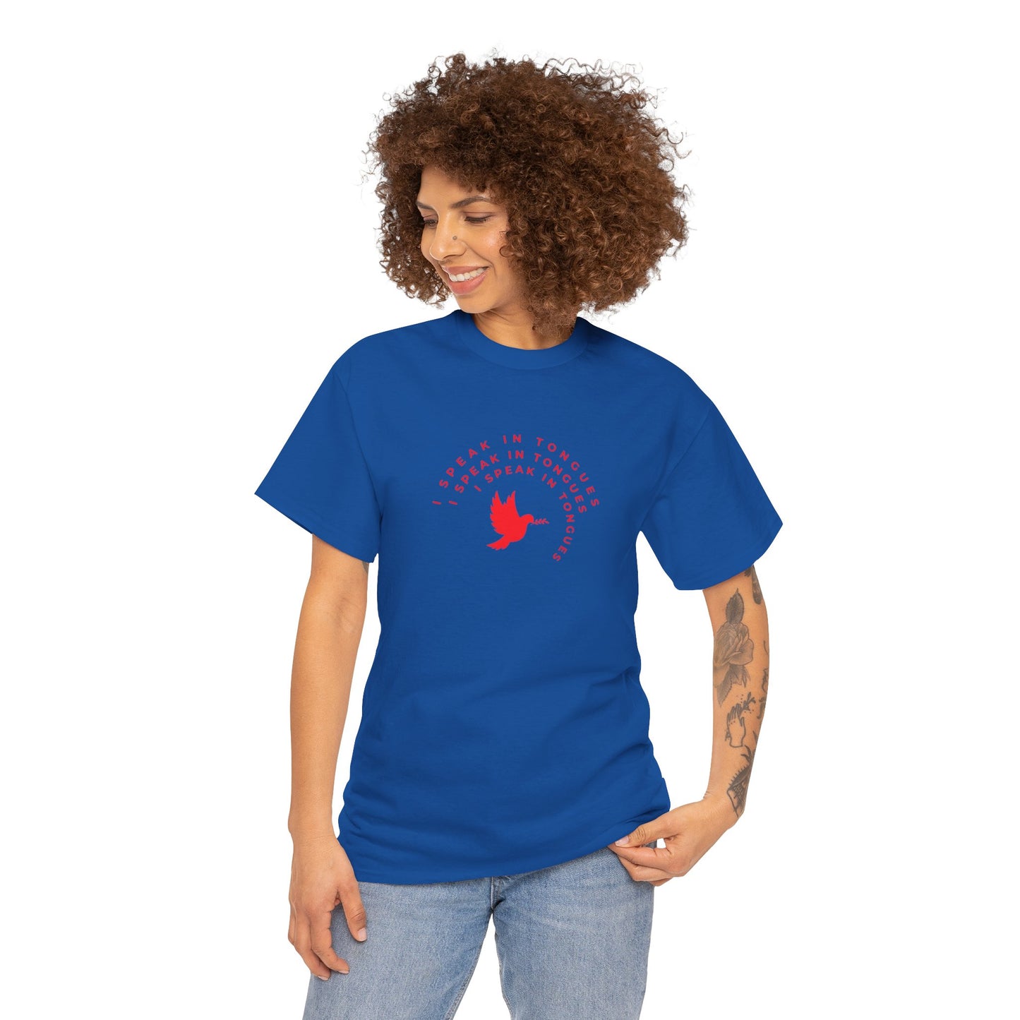 Speak In Tongues Red Dove Unisex Cotton T-Shirt