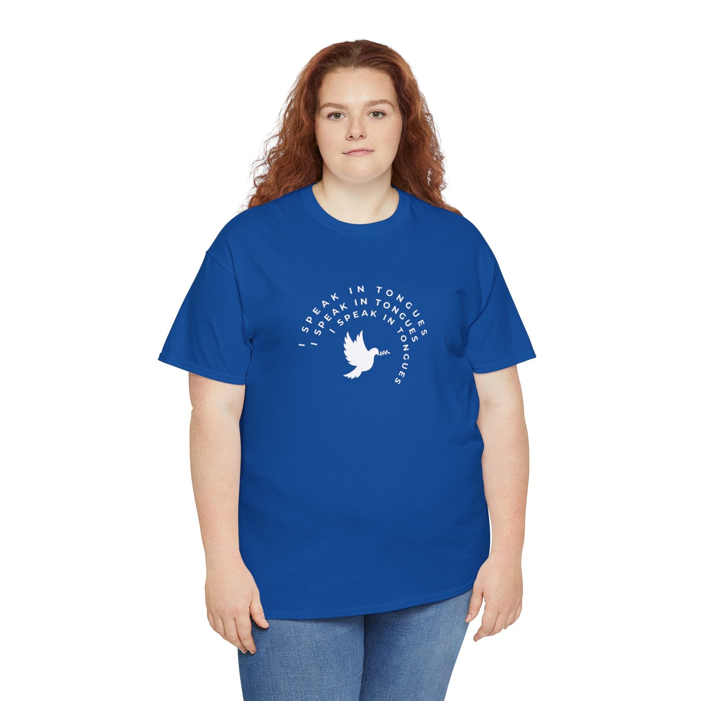 Speak In Tongues White Dove Unisex Cotton T-Shirt