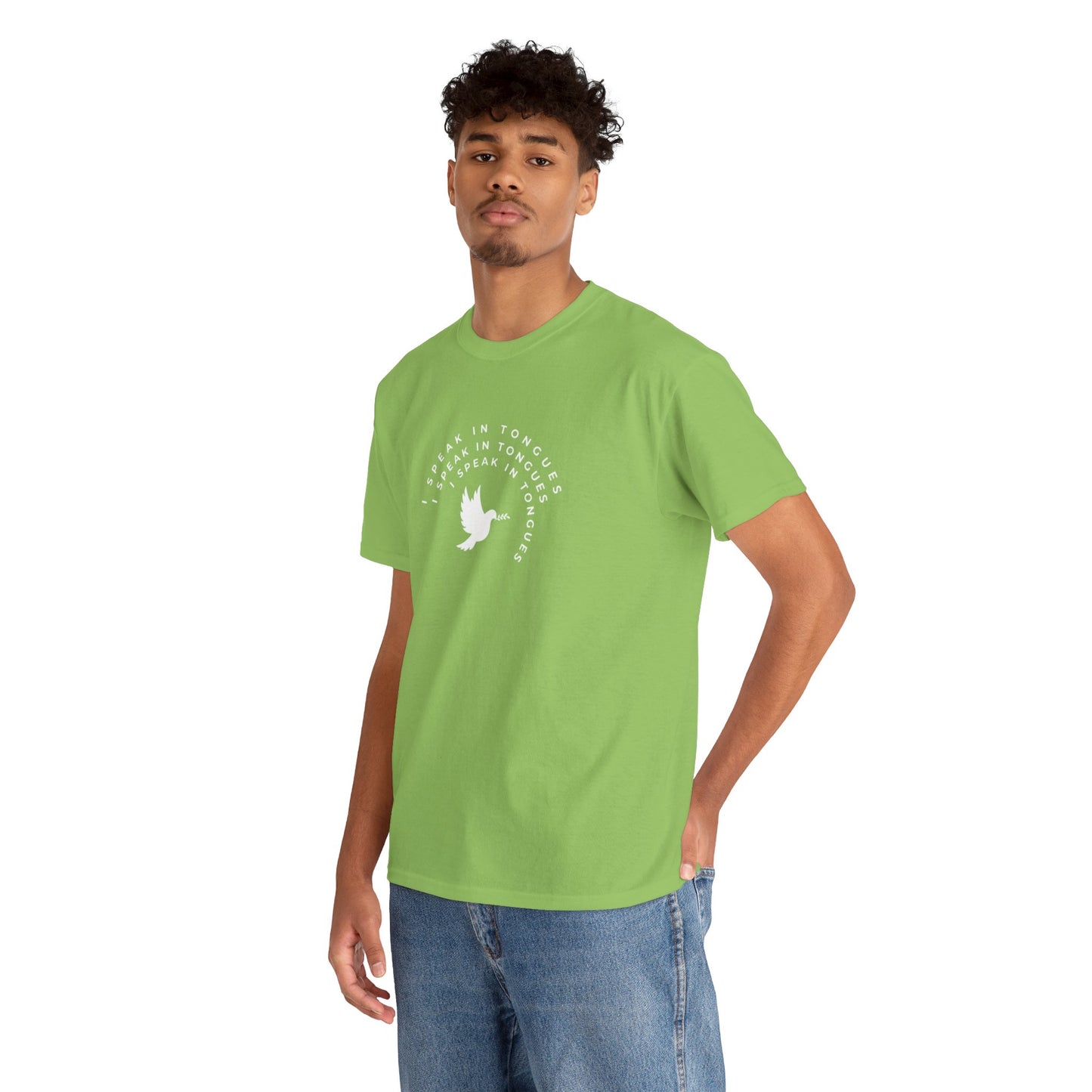 Speak In Tongues White Dove Unisex Cotton T-Shirt