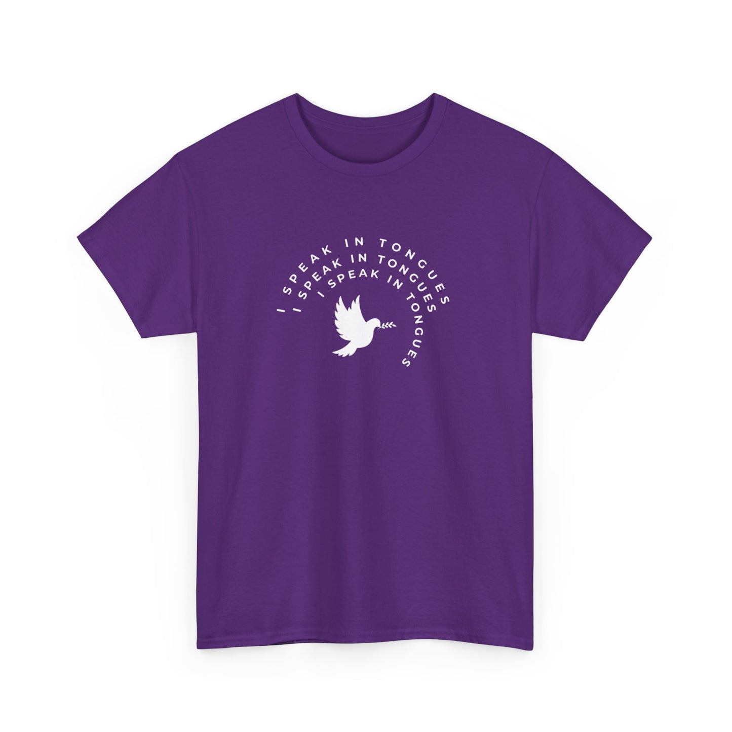 Speak In Tongues White Dove Unisex Cotton T-Shirt