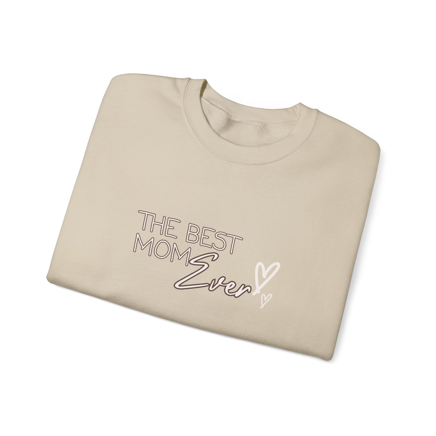 Best Mom Ever Hearts Heavy Blend™ Crewneck Sweatshirt