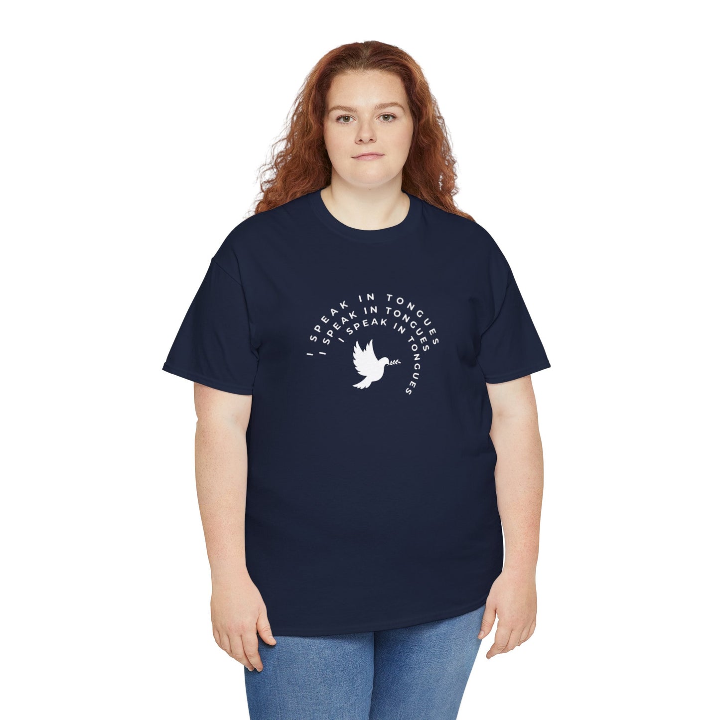 Speak In Tongues White Dove Unisex Cotton T-Shirt