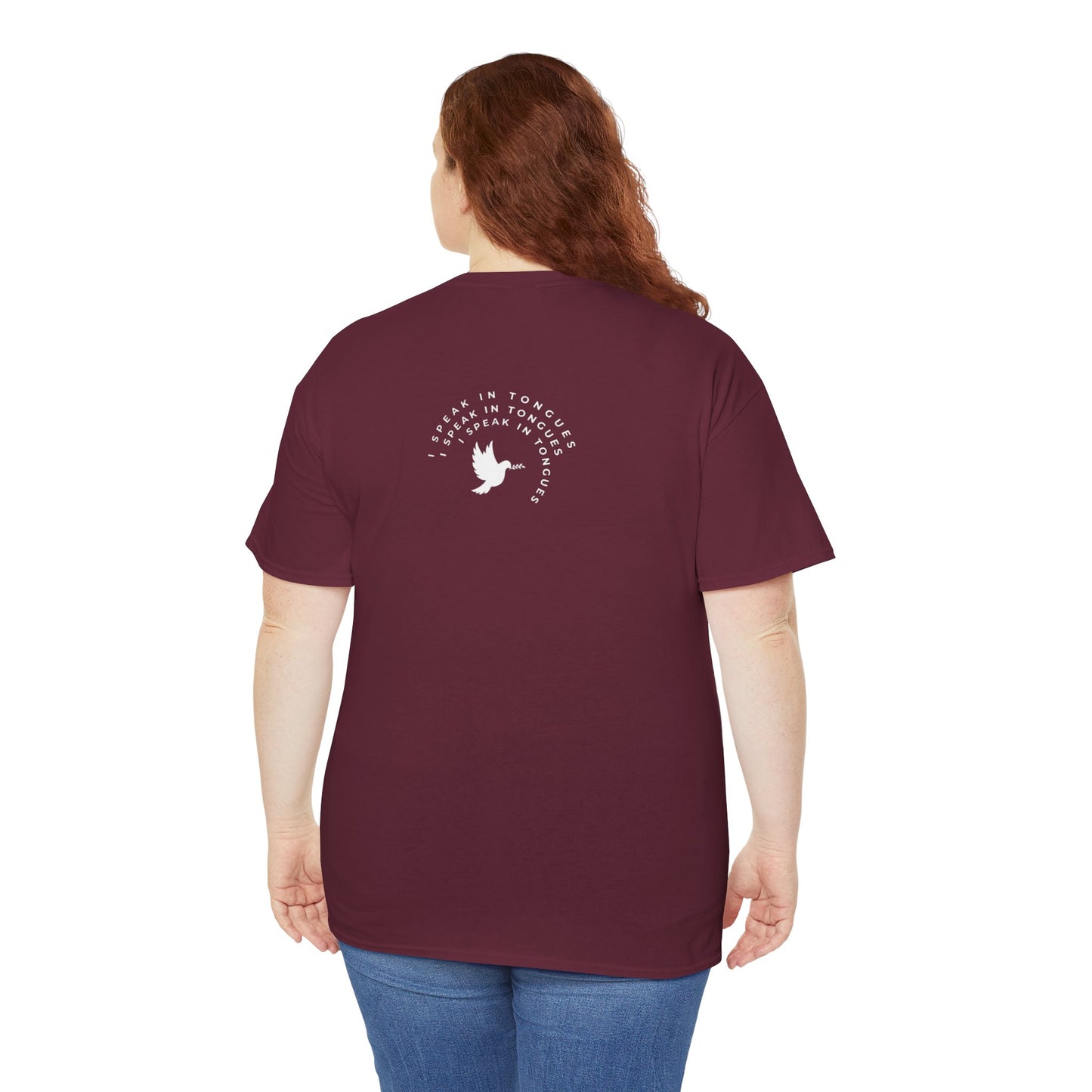Speak In Tongues White Dove Unisex Cotton T-Shirt