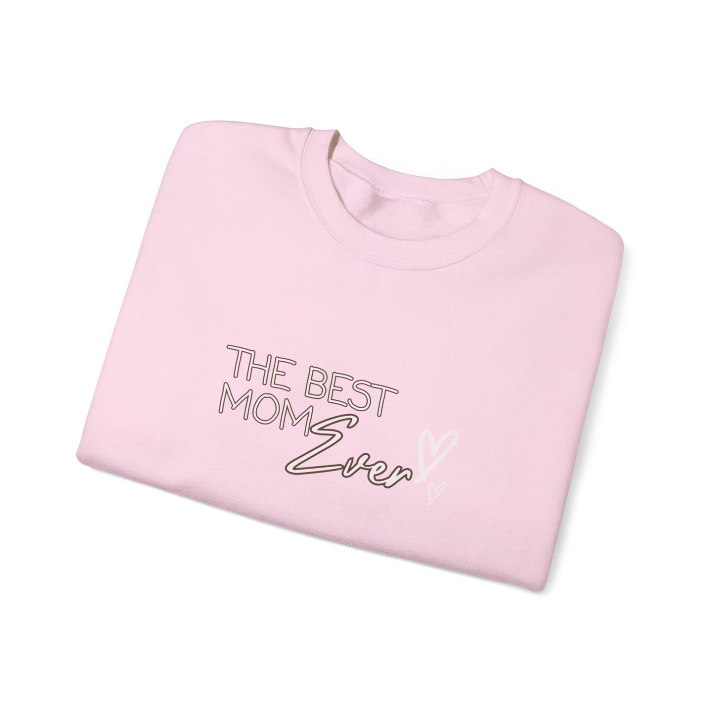 Best Mom Ever Hearts Heavy Blend™ Crewneck Sweatshirt