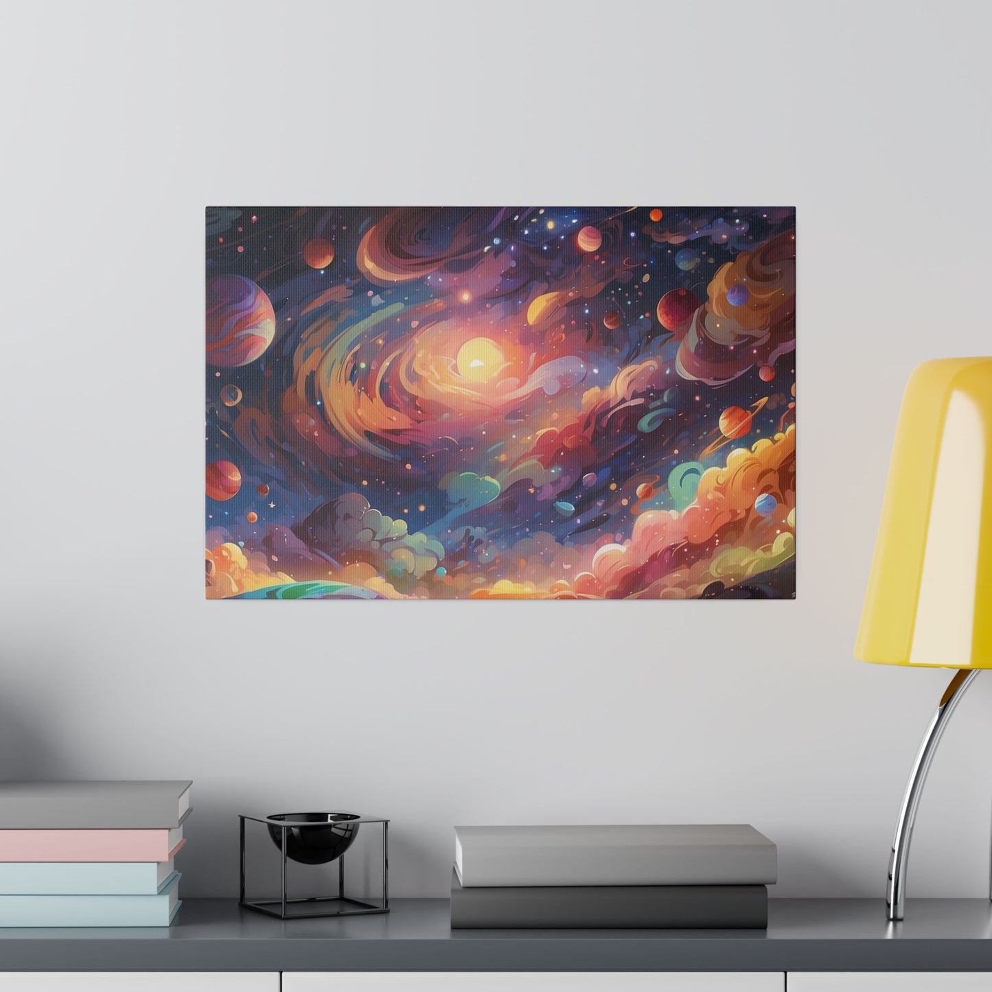 Glorious Galaxy Original Art Matte Canvas
