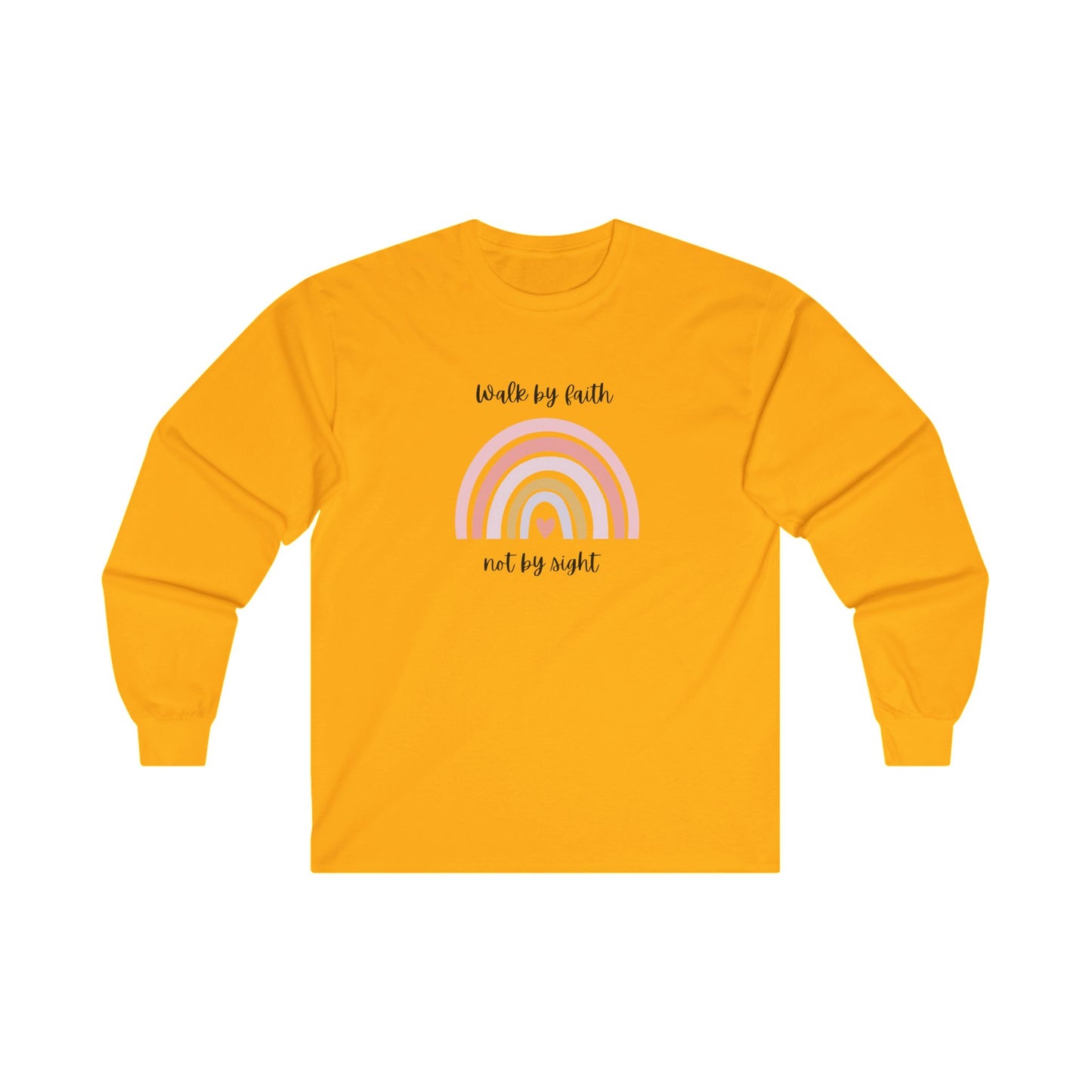 Walk By Faith Rainbow Unisex Ultra Cotton Long Sleeve T-Shirt