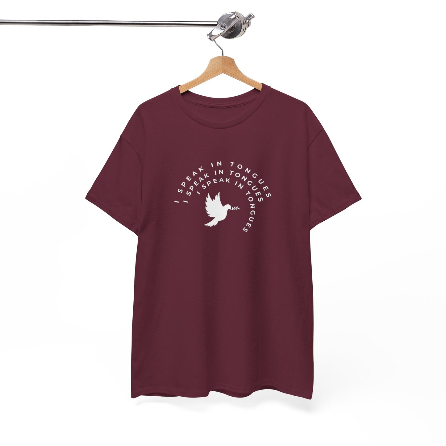 Speak In Tongues White Dove Unisex Cotton T-Shirt