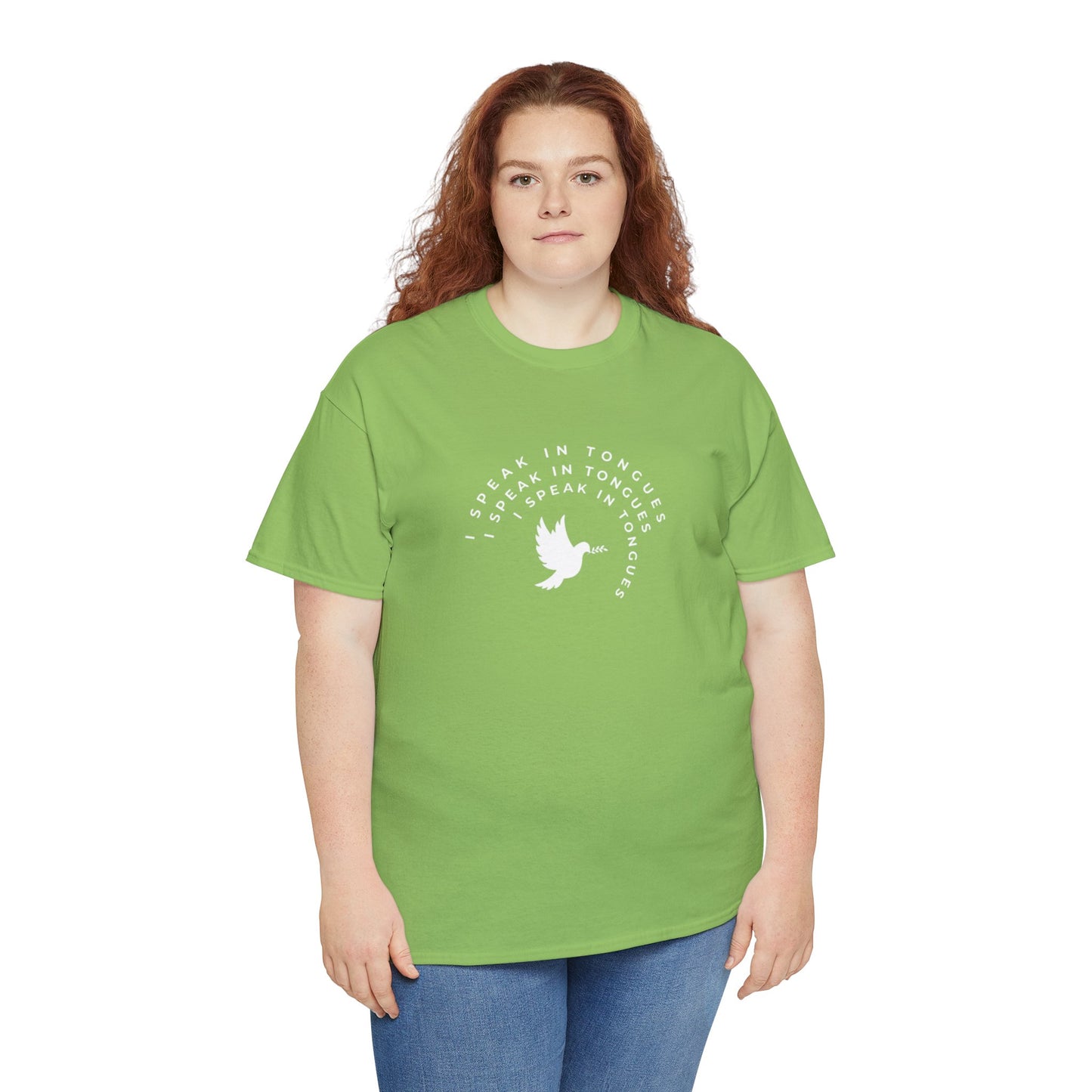 Speak In Tongues White Dove Unisex Cotton T-Shirt