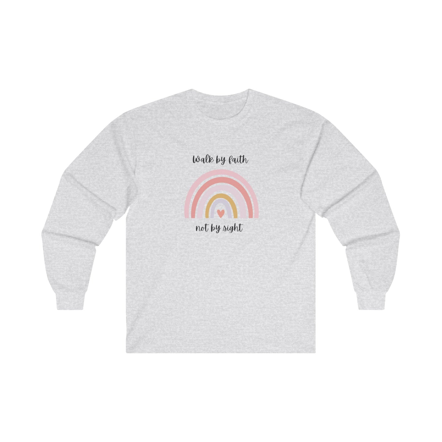 Walk By Faith Rainbow Unisex Ultra Cotton Long Sleeve T-Shirt