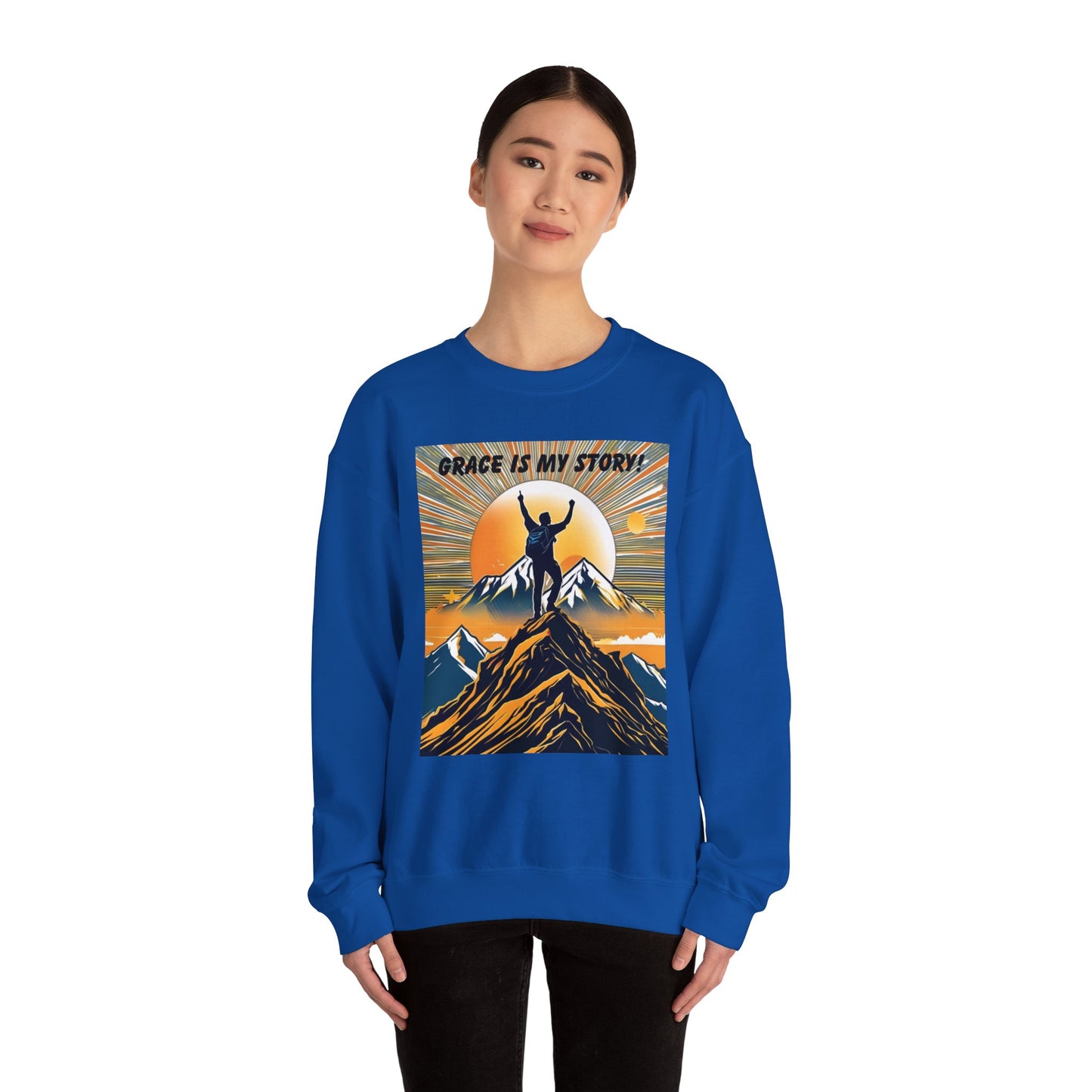 Grace Is My Story Unisex Crewneck Sweatshirt