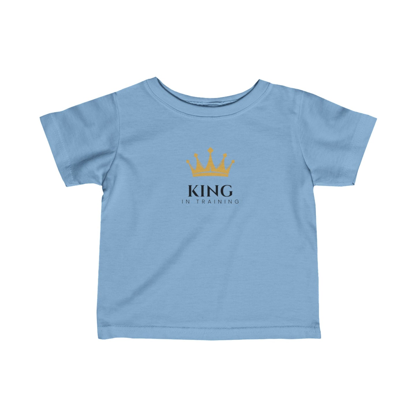 King in Training Black Font Infant Fine Jersey T-Shirt