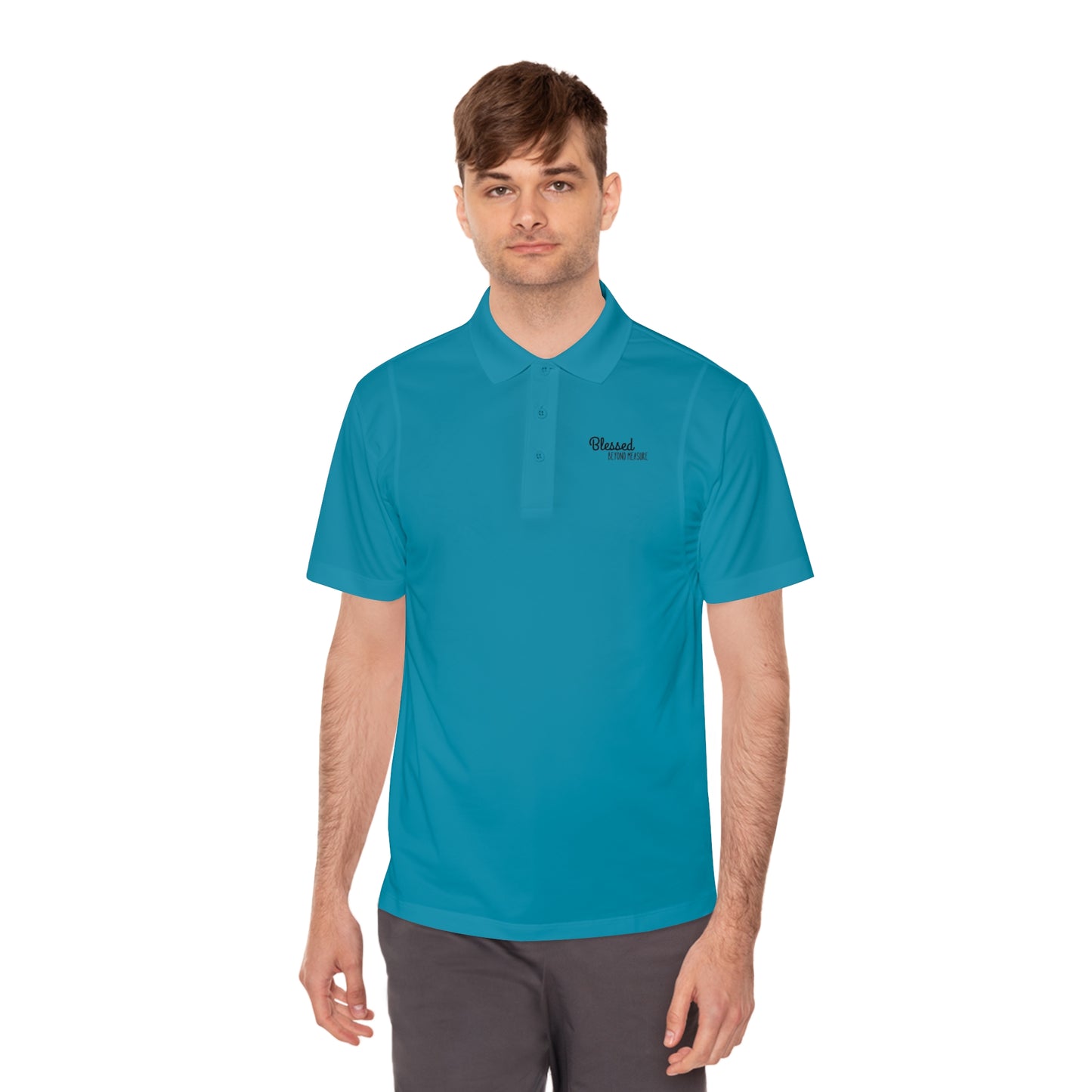 Blessed Beyond Measure Men's Sport Polo Shirt