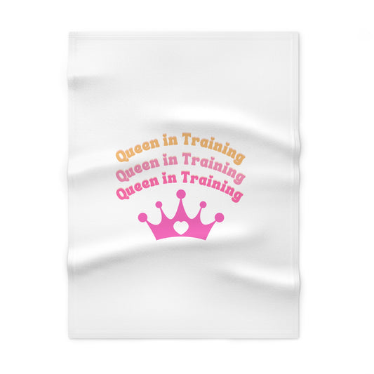 Queen in Training Soft Fleece Baby Blanket