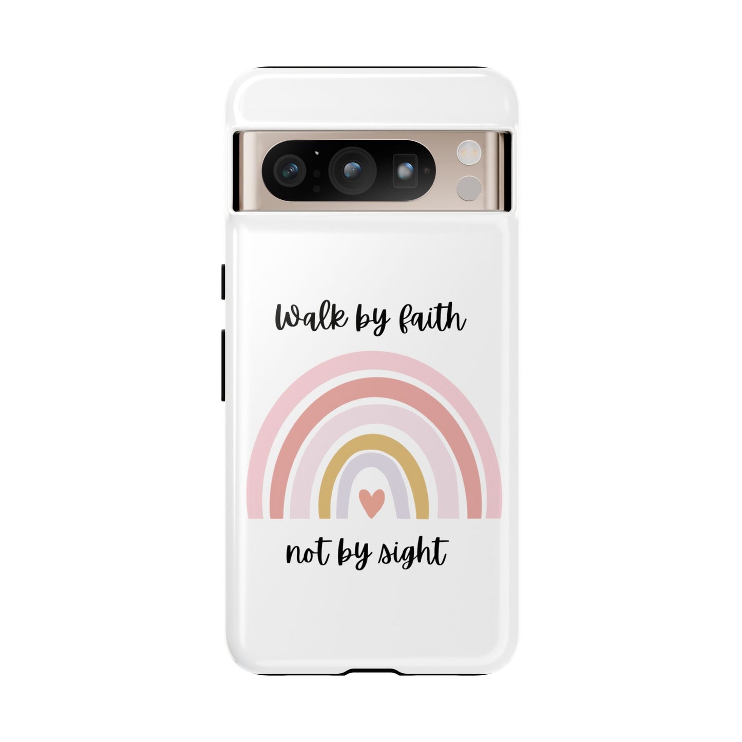 Walk By Faith Rainbow Phone Case