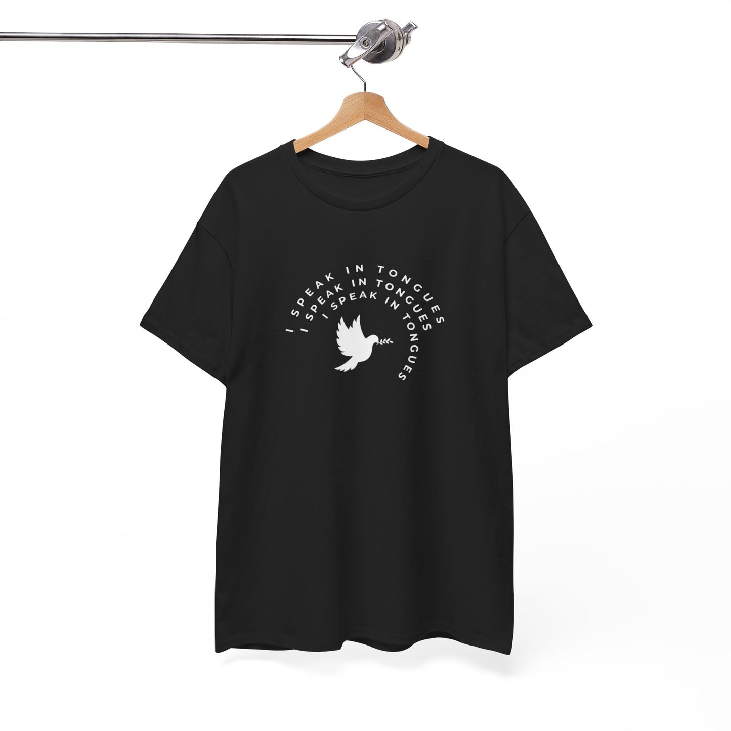 Speak In Tongues White Dove Unisex Cotton T-Shirt