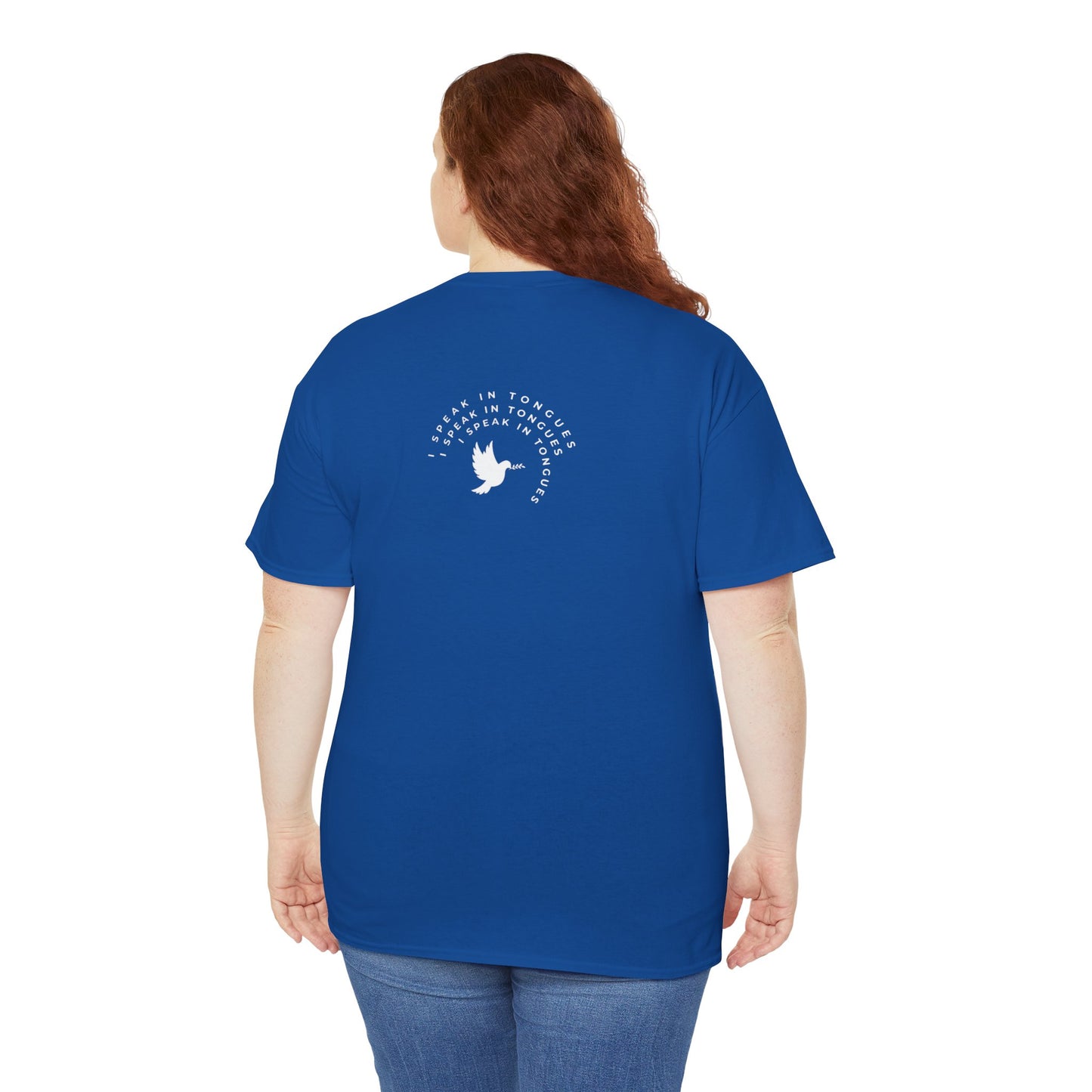 Speak In Tongues White Dove Unisex Cotton T-Shirt
