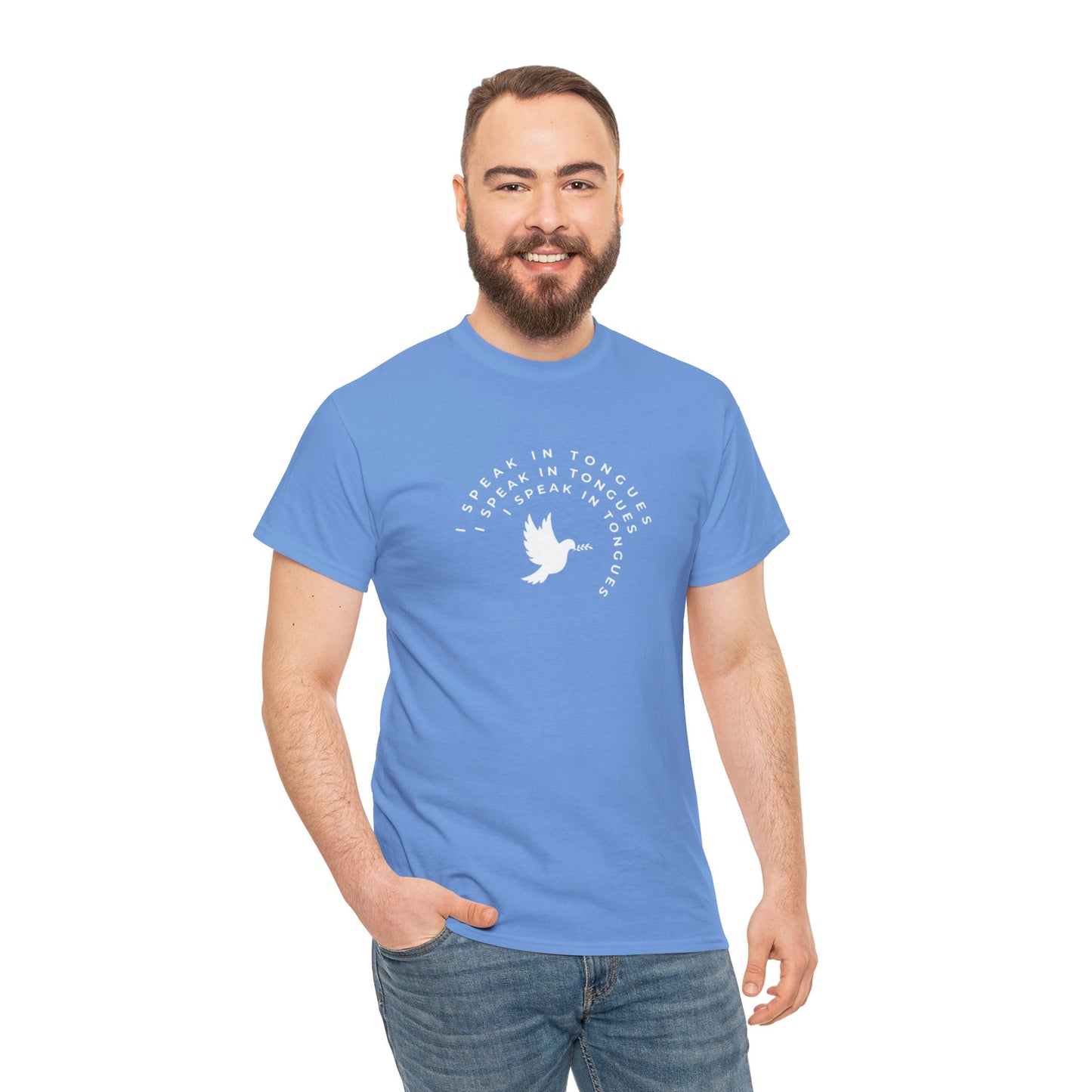 Speak In Tongues White Dove Unisex Cotton T-Shirt