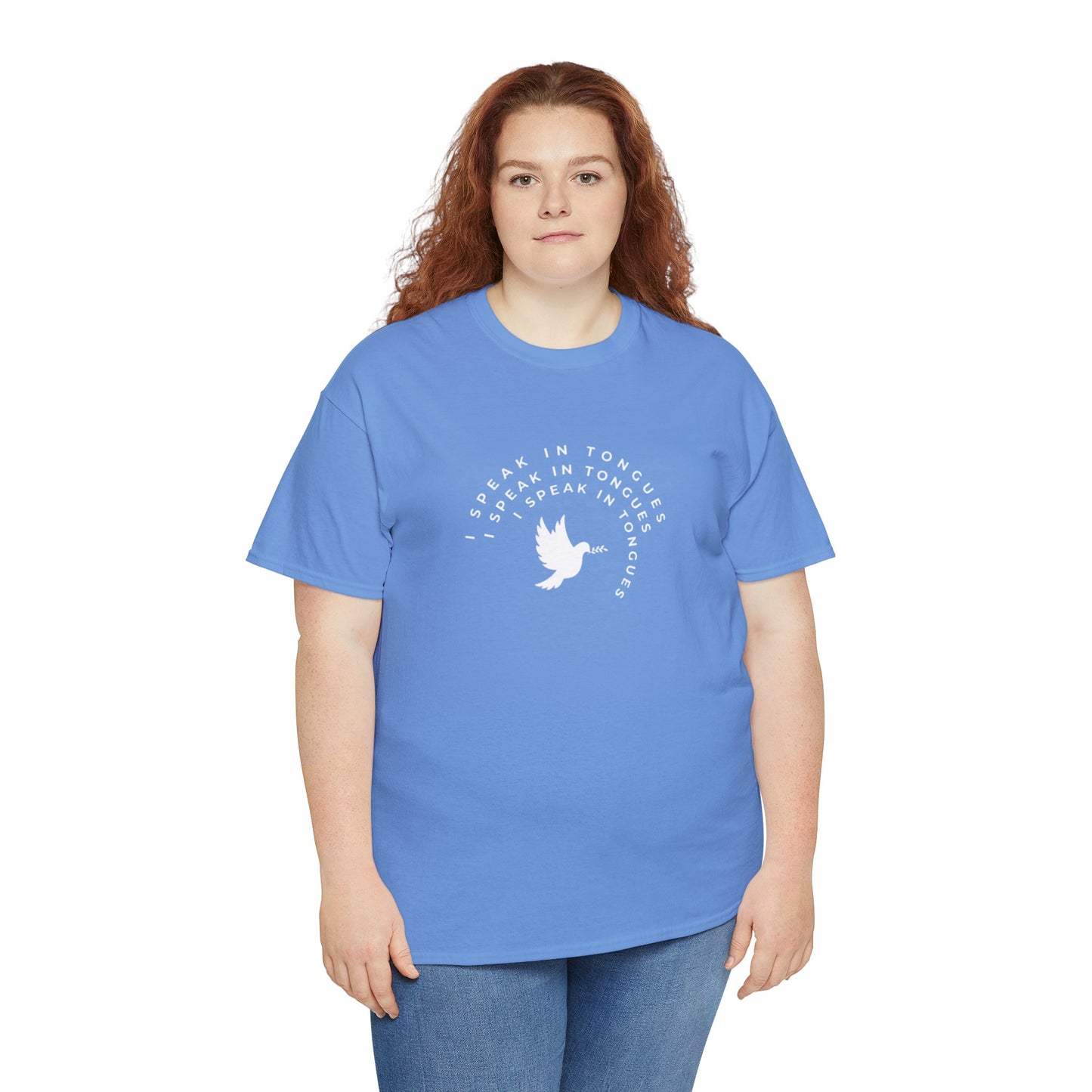 Speak In Tongues White Dove Unisex Cotton T-Shirt