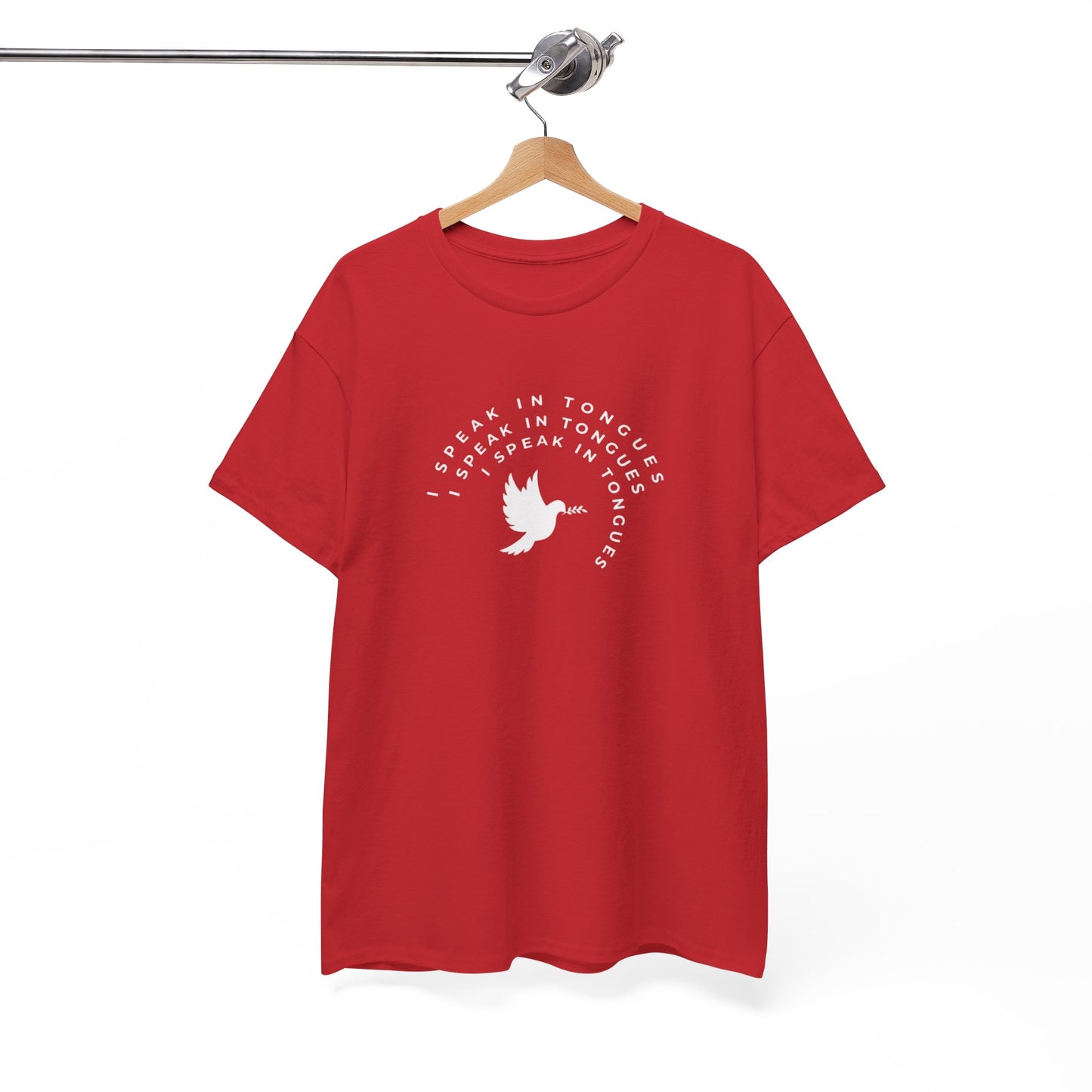 Speak In Tongues White Dove Unisex Cotton T-Shirt