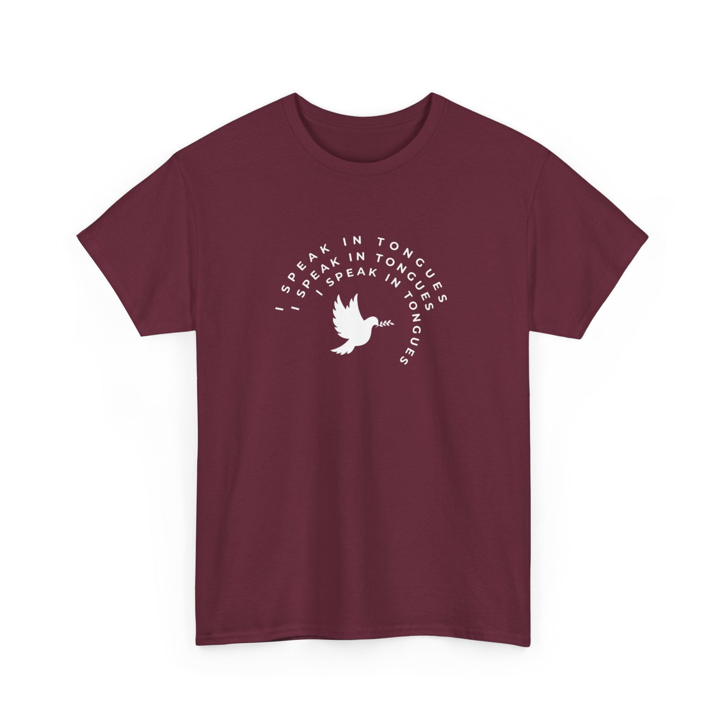 Speak In Tongues White Dove Unisex Cotton T-Shirt
