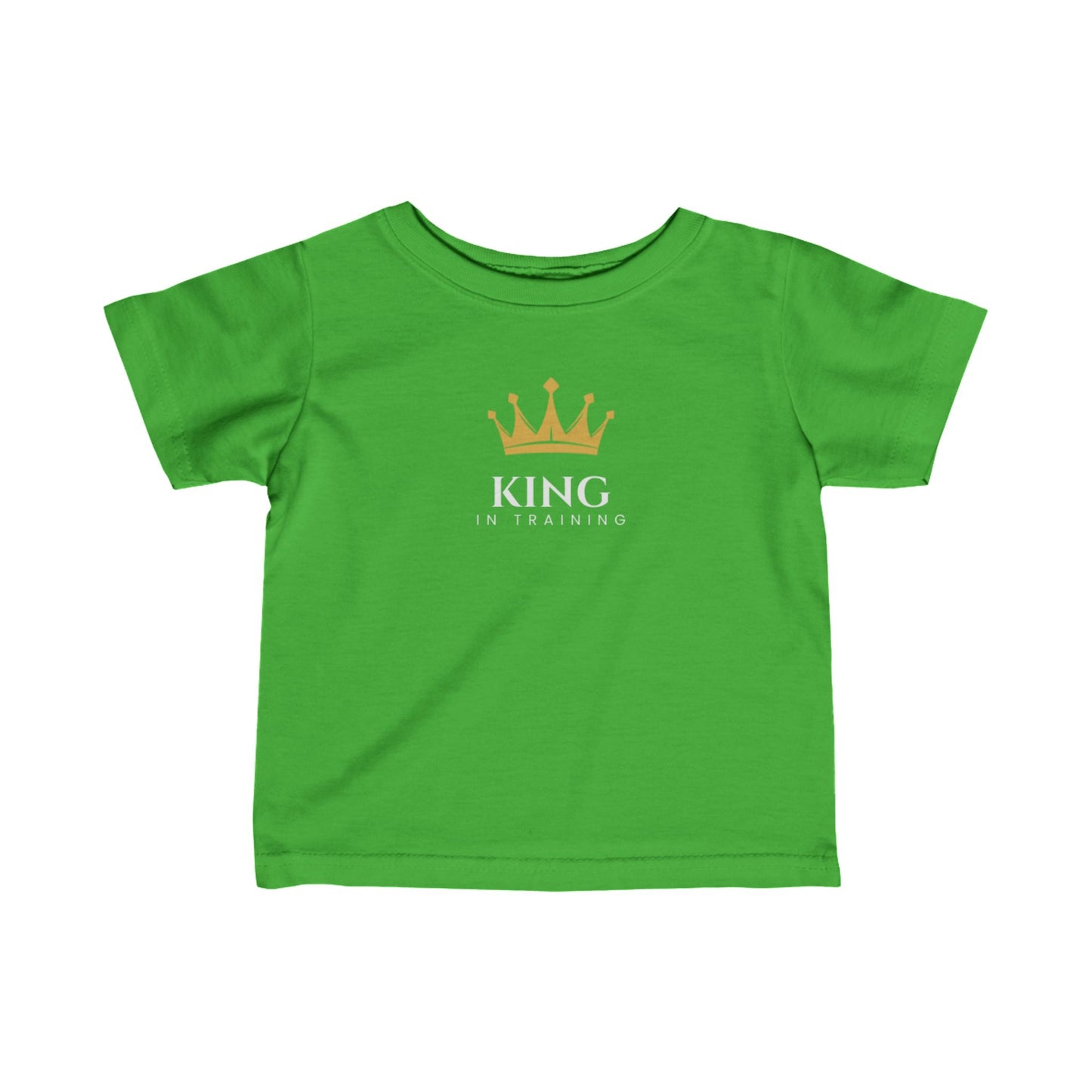 King in Training Black Font Infant Fine Jersey T-Shirt