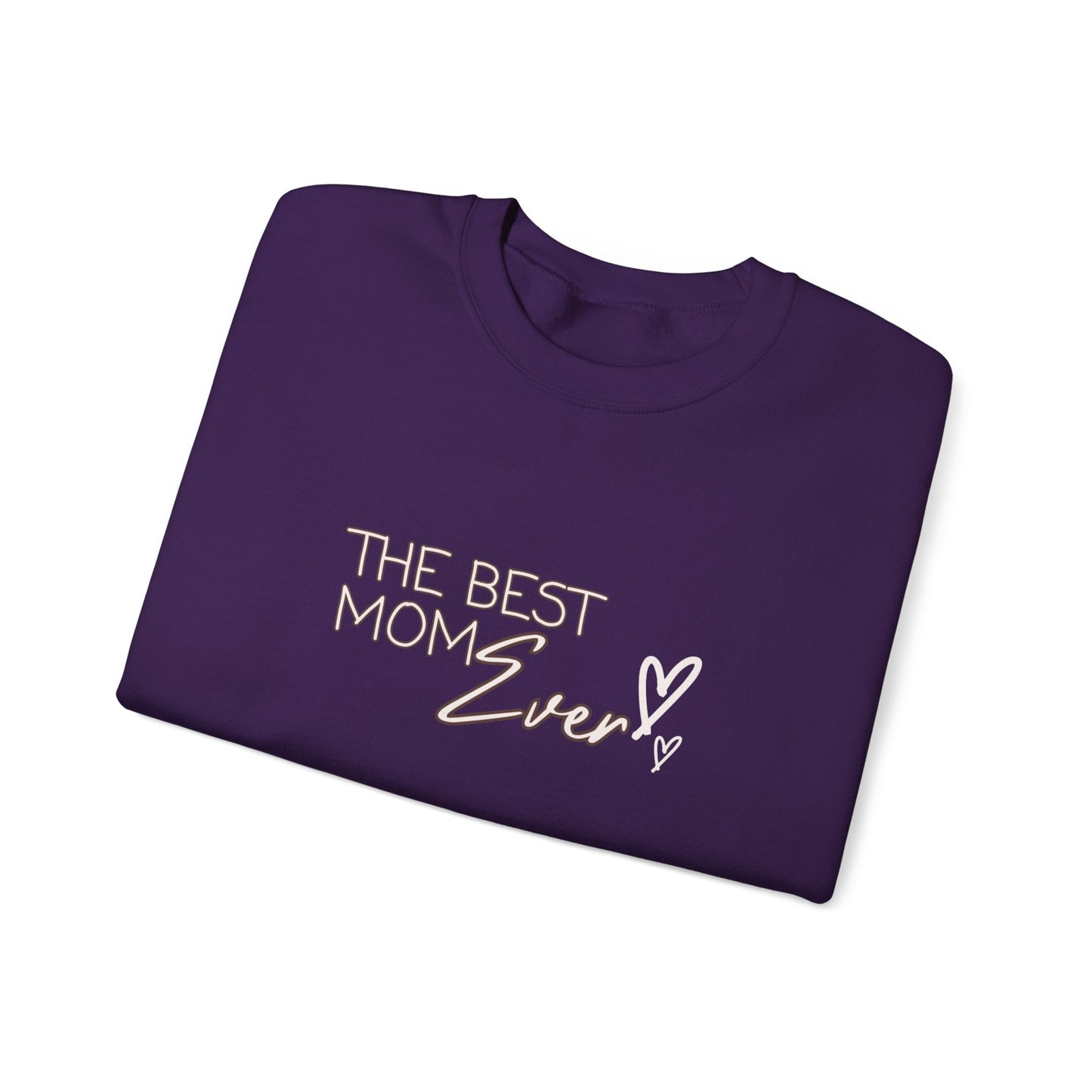 Best Mom Ever Hearts Heavy Blend™ Crewneck Sweatshirt