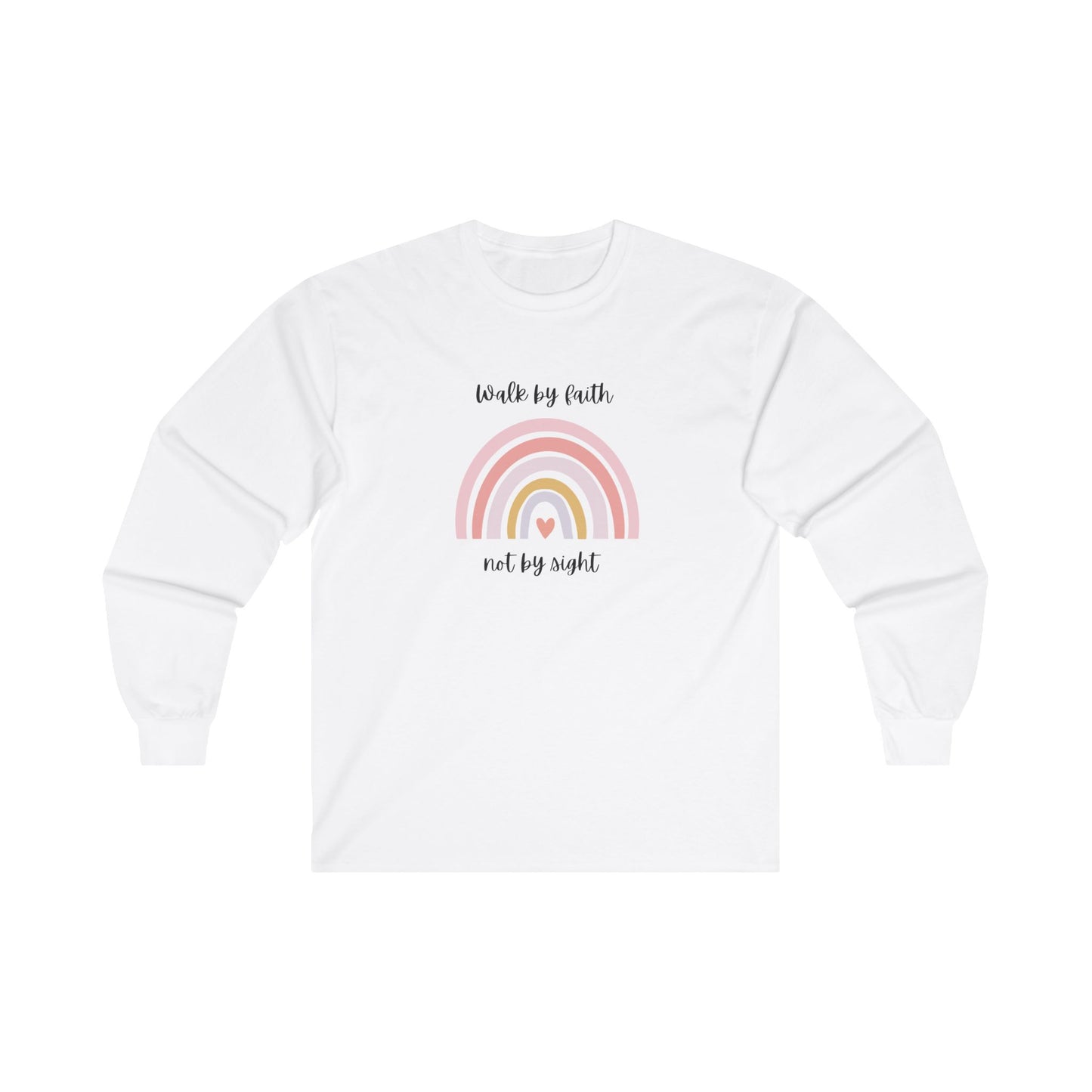 Walk By Faith Rainbow Unisex Ultra Cotton Long Sleeve T-Shirt