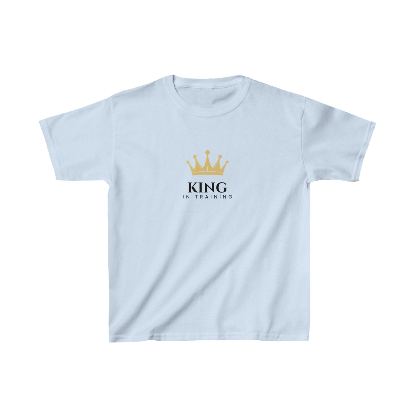 King in Training Black Font Kids Cotton T-Shirt