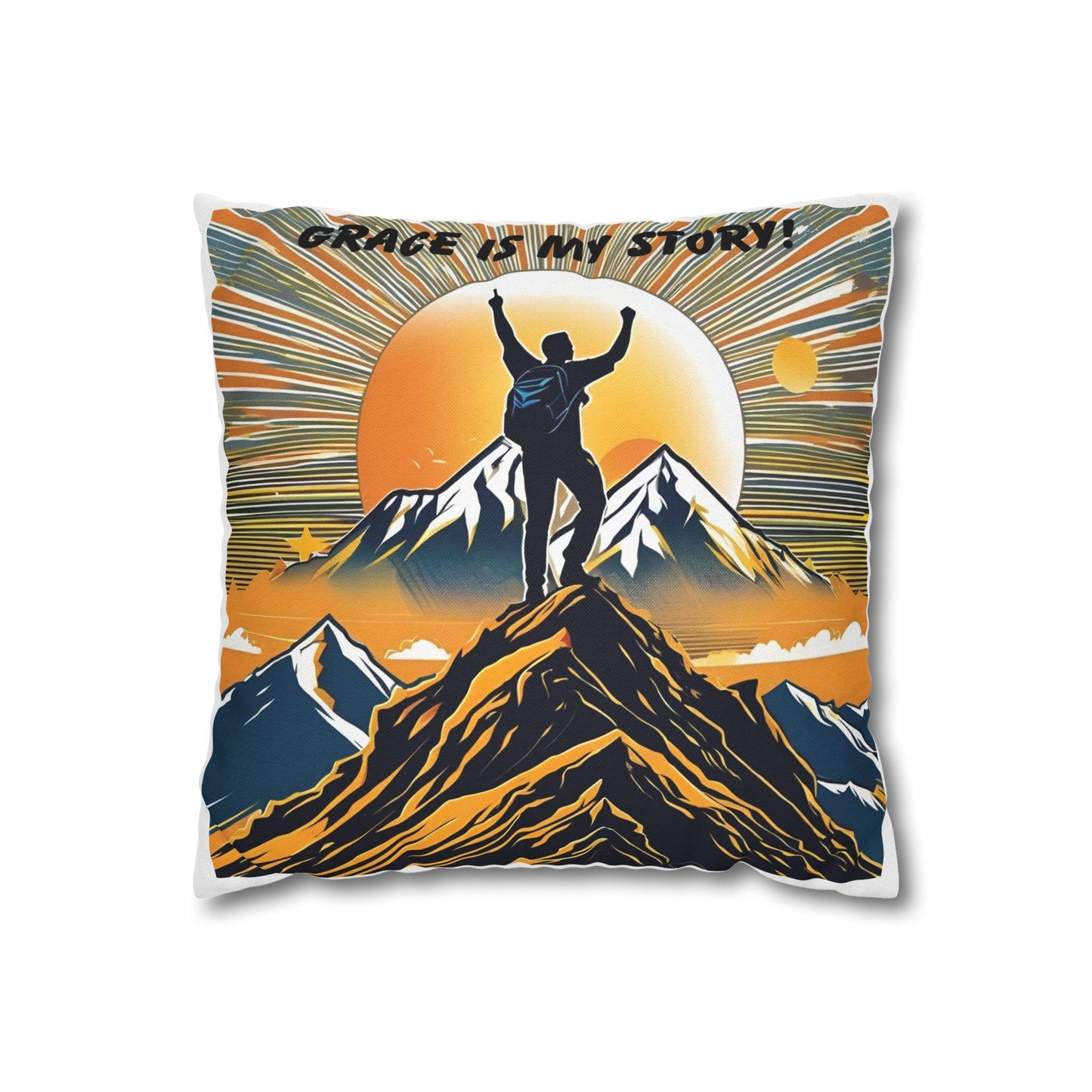 Spun Polyester Square Pillowcase