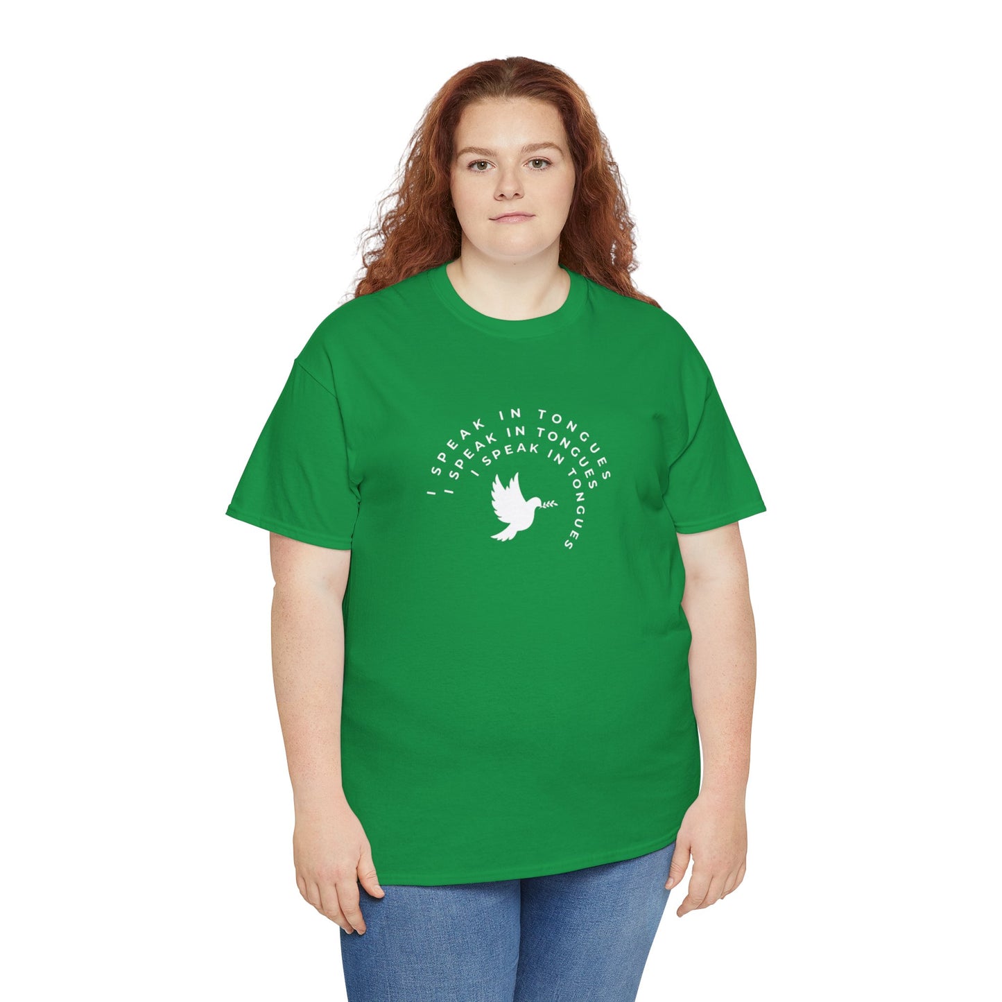 Speak In Tongues White Dove Unisex Cotton T-Shirt