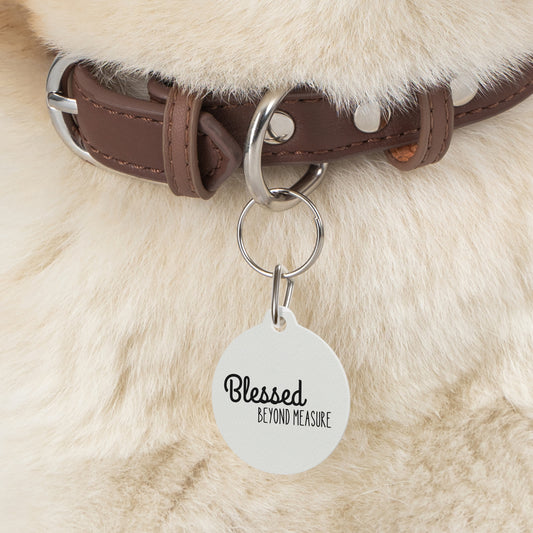 Blessed Beyond Measure Pet Tag