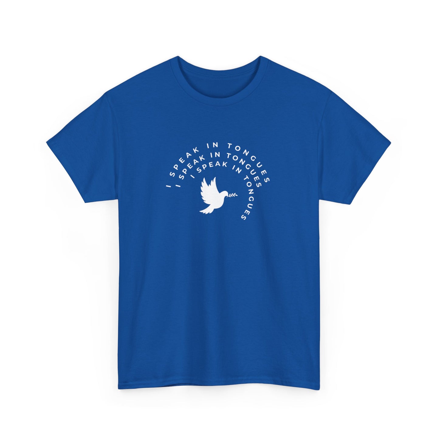 Speak In Tongues White Dove Unisex Cotton T-Shirt