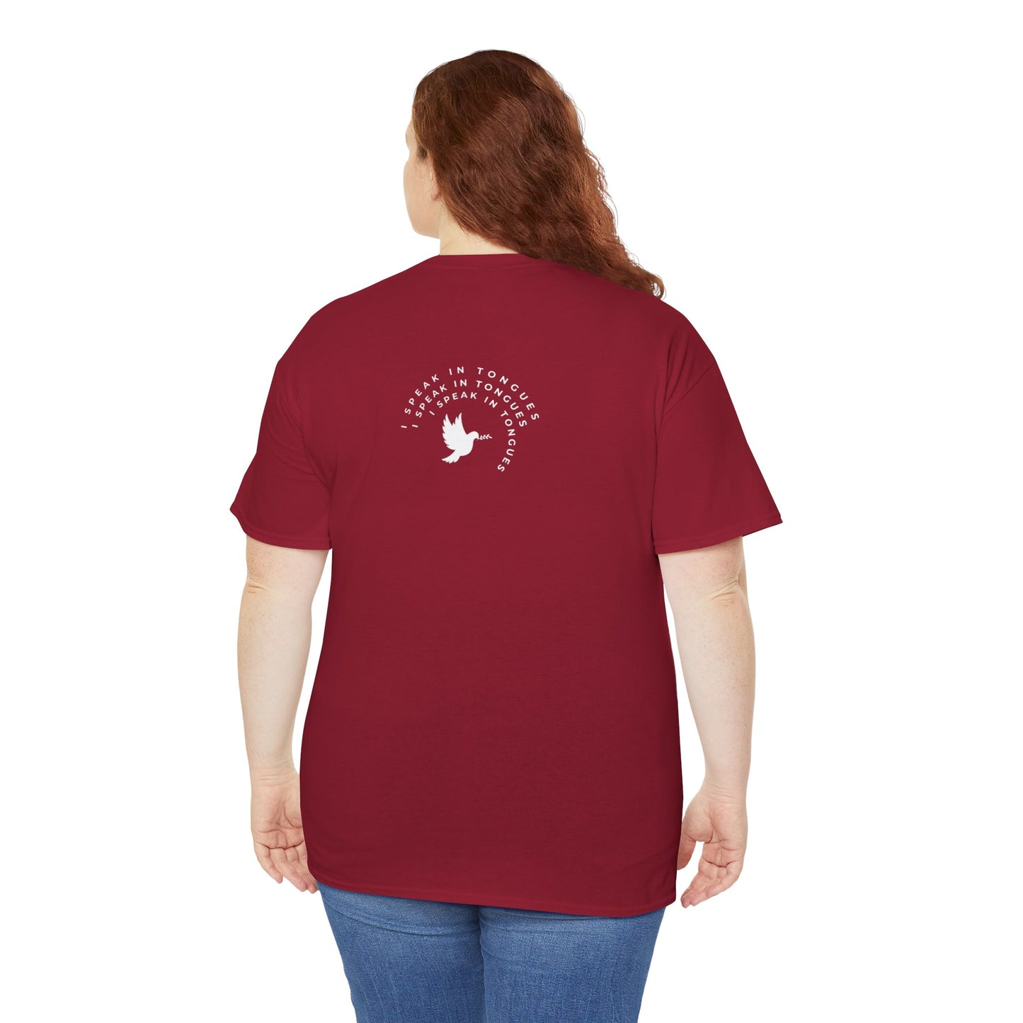 Speak In Tongues White Dove Unisex Cotton T-Shirt