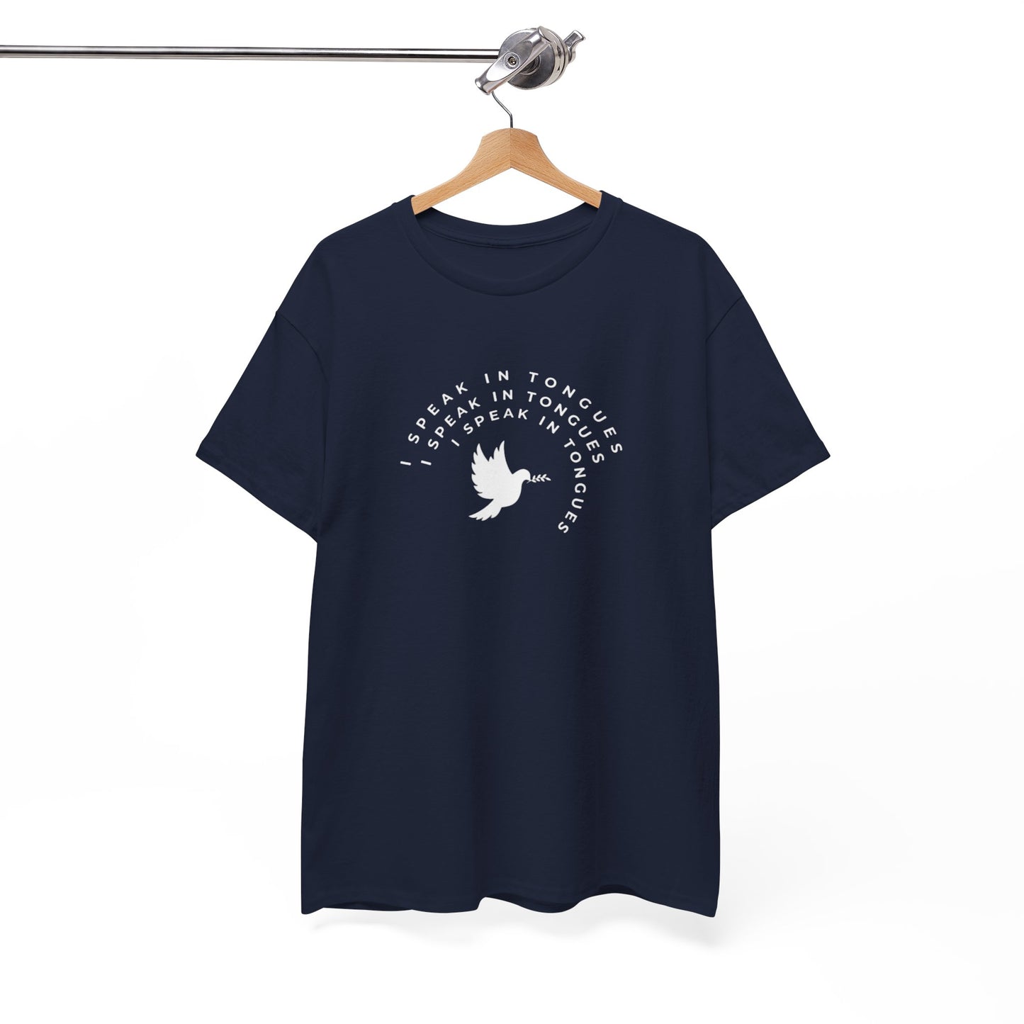 Speak In Tongues White Dove Unisex Cotton T-Shirt