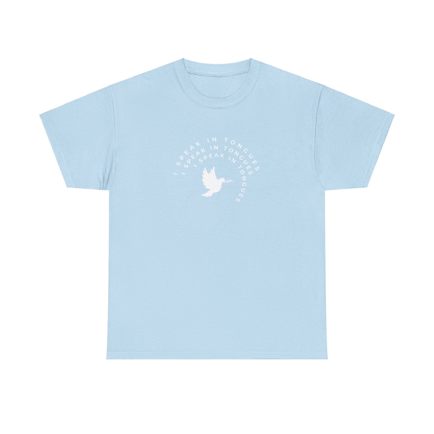 Speak In Tongues White Dove Unisex Cotton T-Shirt