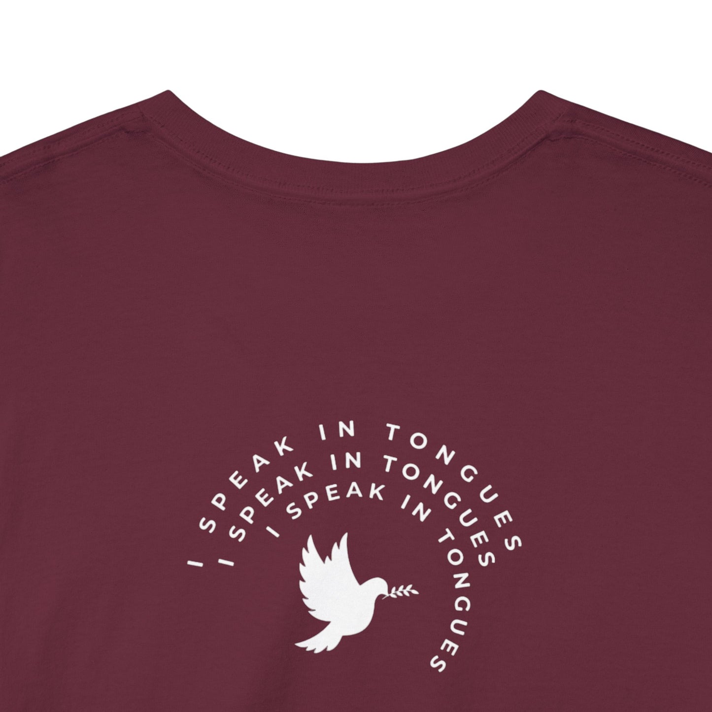 Speak In Tongues White Dove Unisex Cotton T-Shirt
