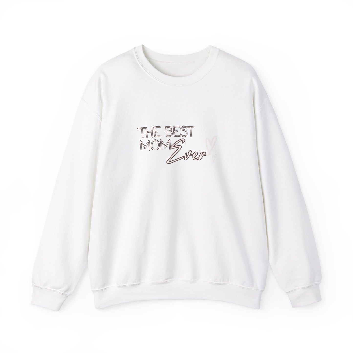 Best Mom Ever Hearts Heavy Blend™ Crewneck Sweatshirt